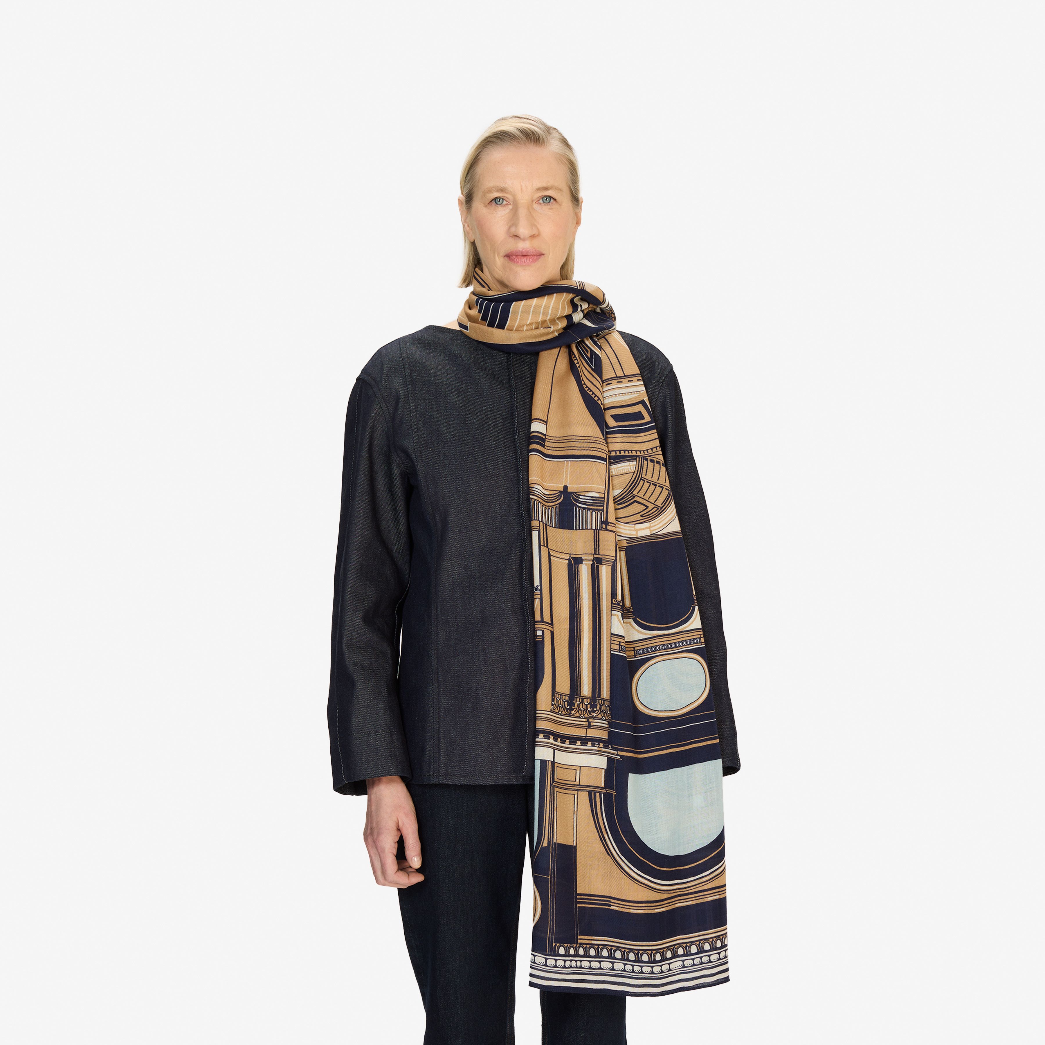 Scarf 100 - Architecture - Navy