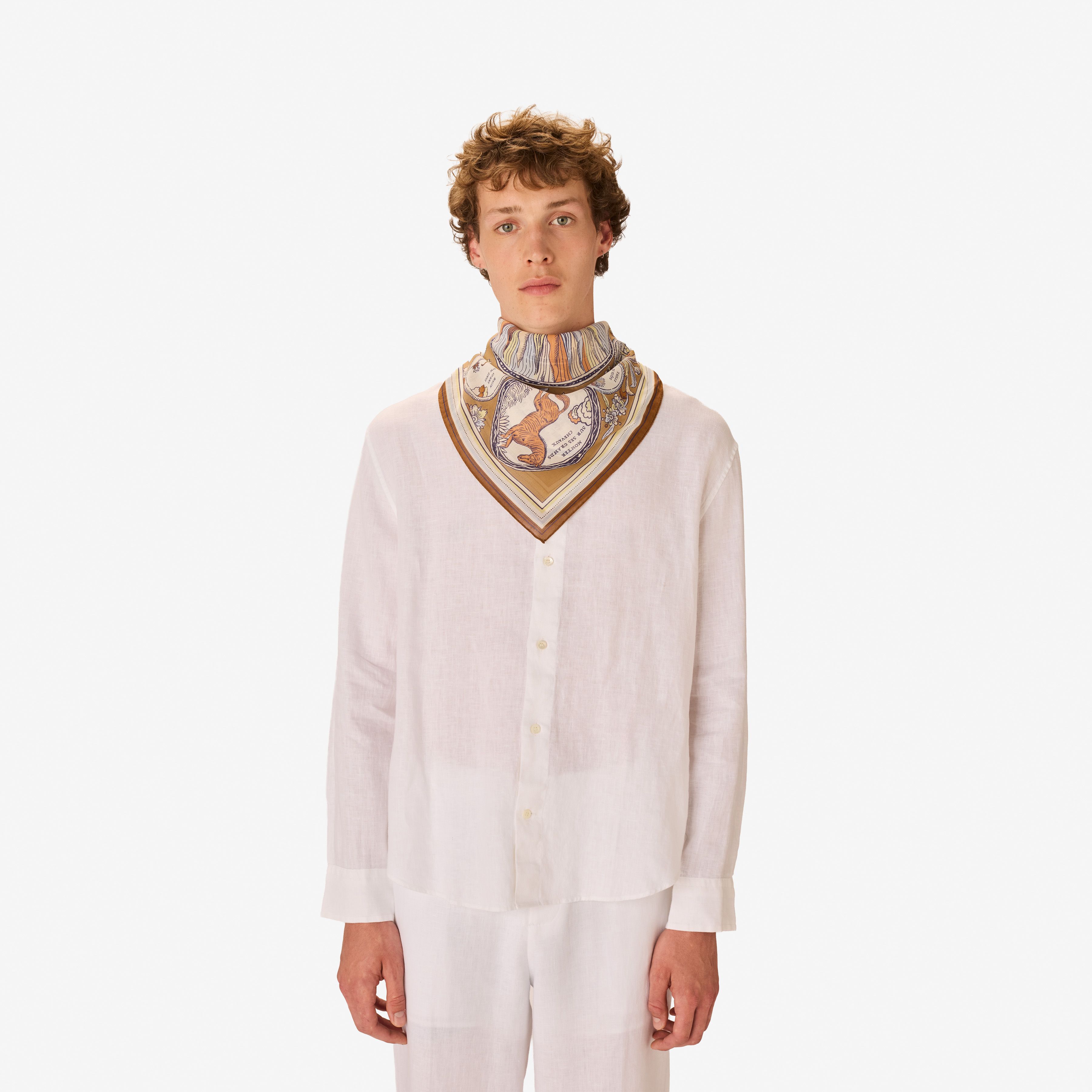 Square 70 Cotton - Chance Inoui - Golden Brown
