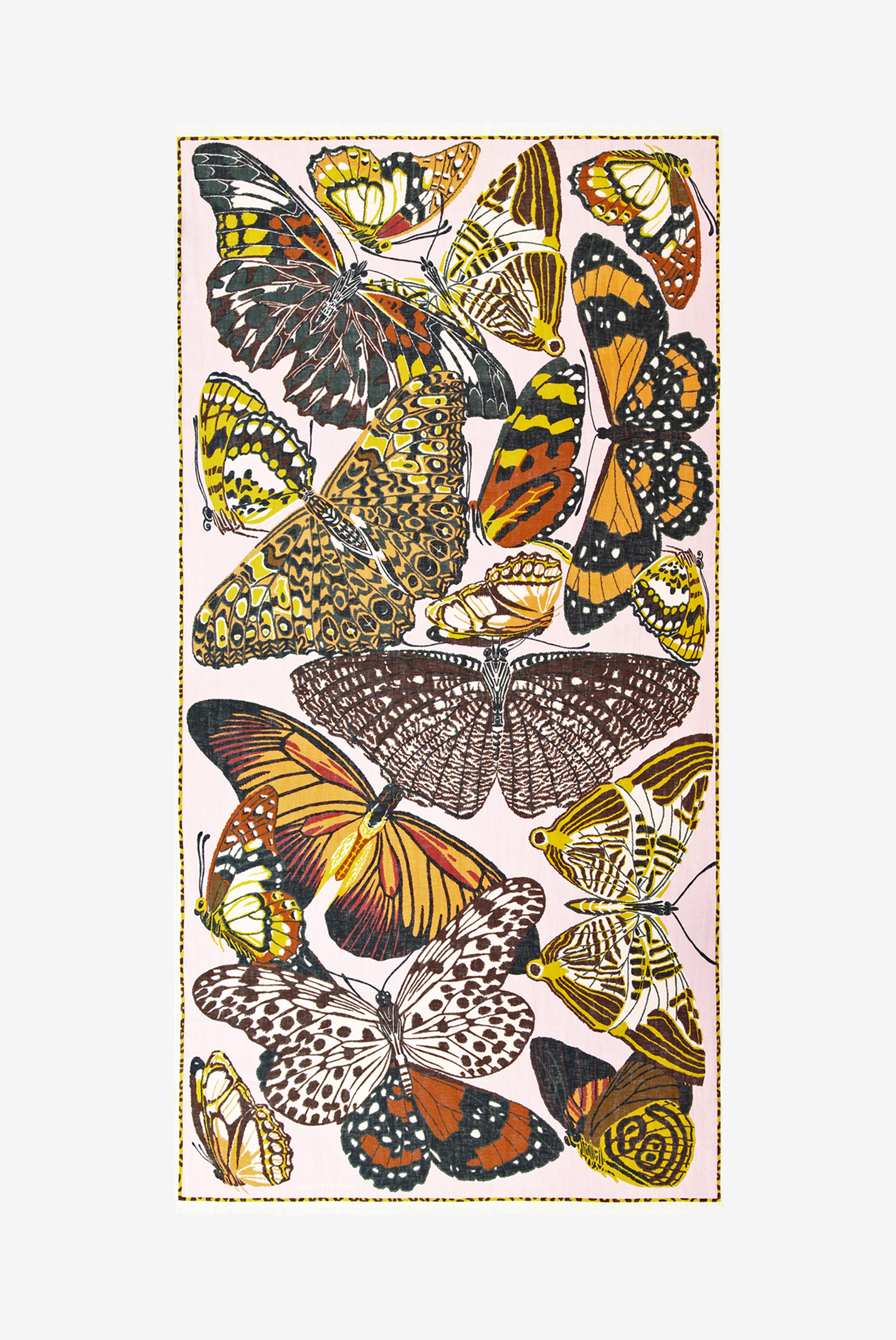 Scarf 100 - Papillons - Nude