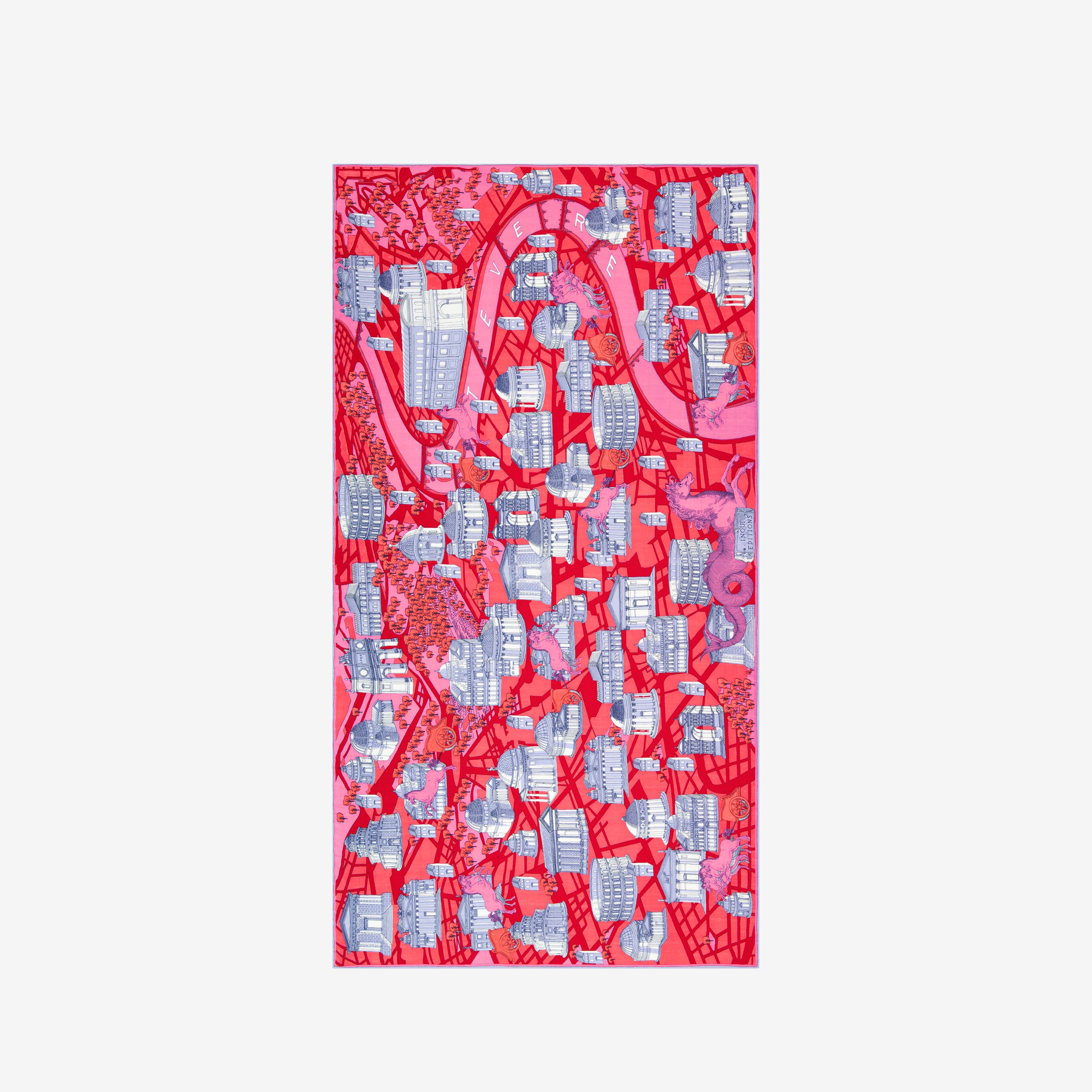 Scarf 100 - Rome - Red
