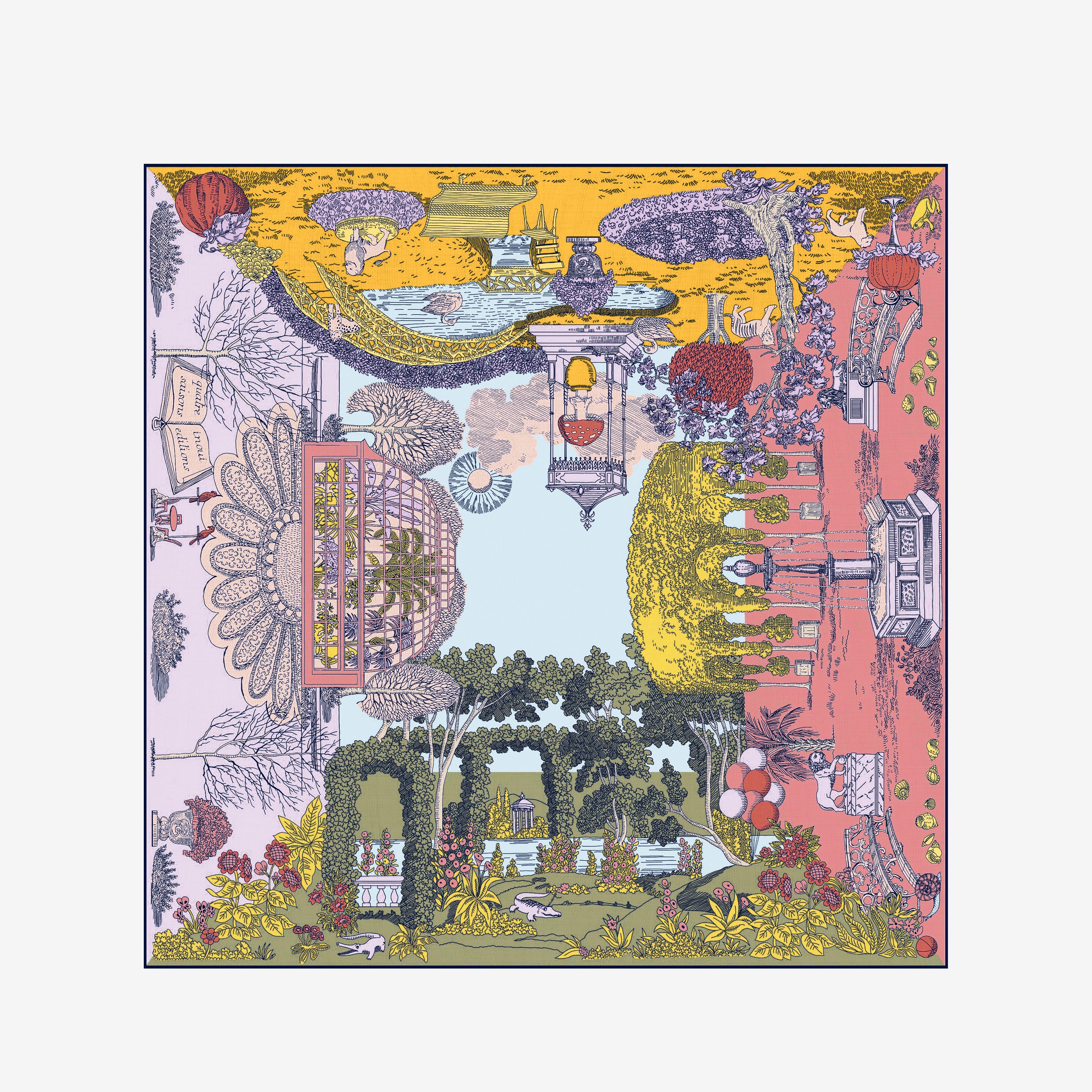 Square 100 - Quatre Saisons - Pastel