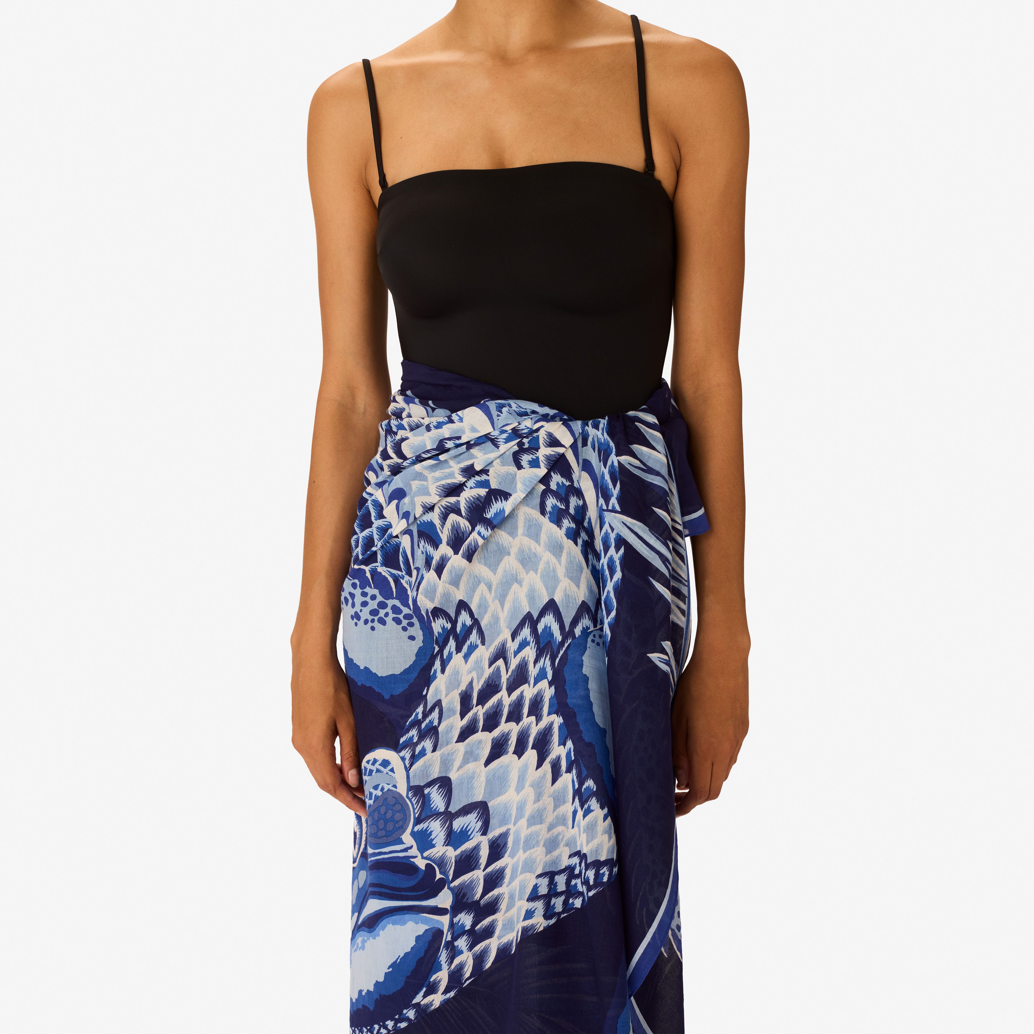 Scarf 100 - Croco - Navy