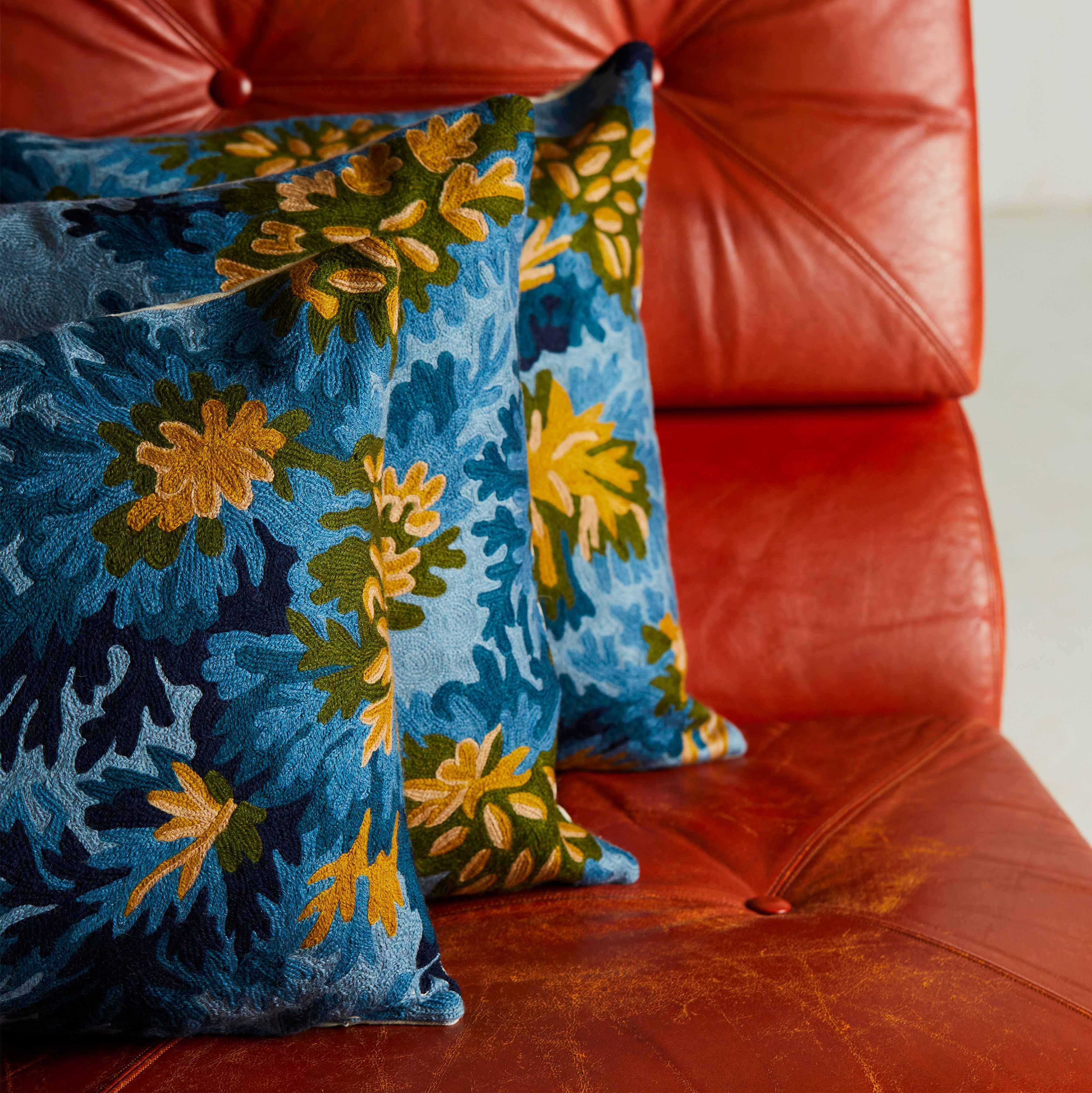 Cushion Cover 45 - Fontainebleau - Duck Blue