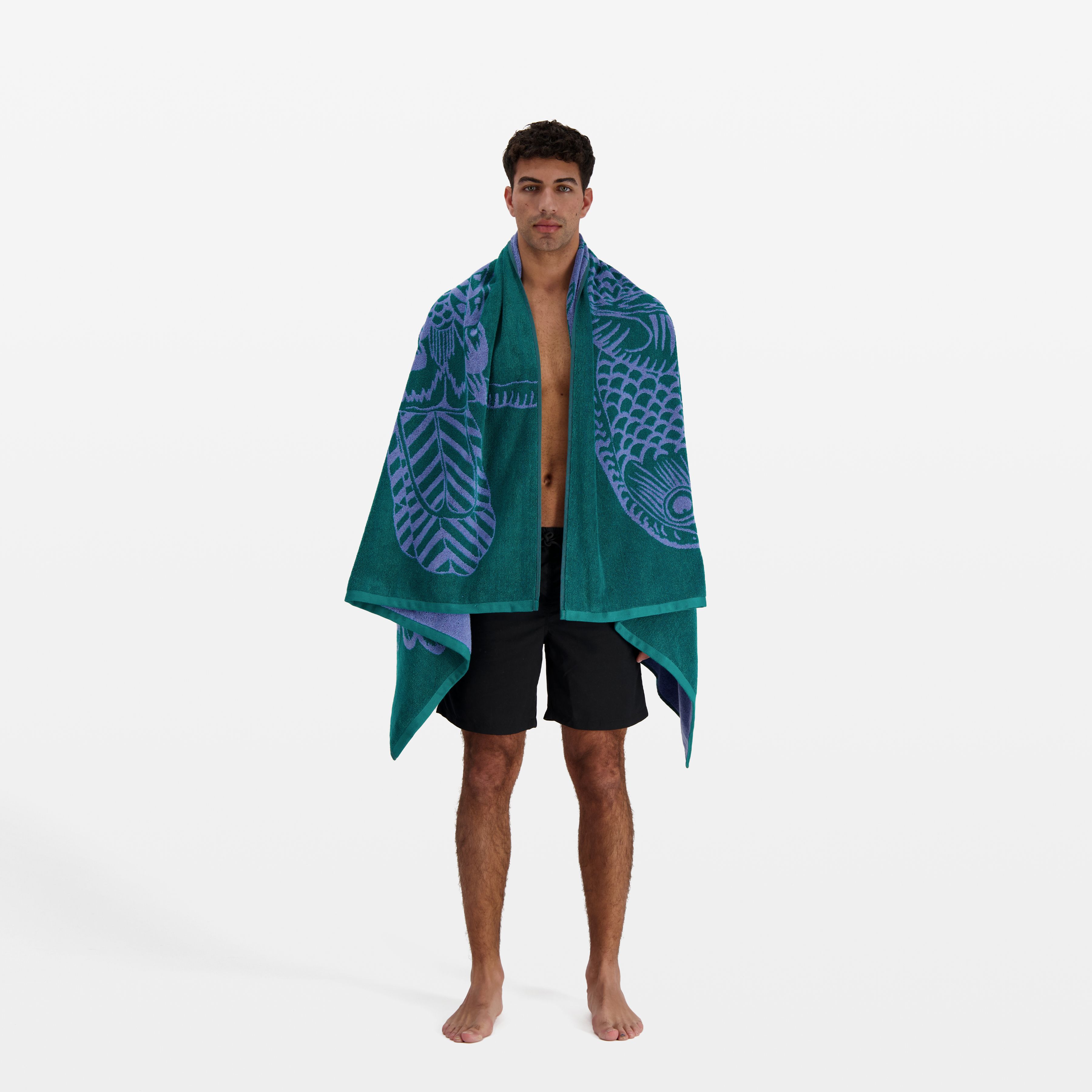 Beach Towel - Toucan - Lavender