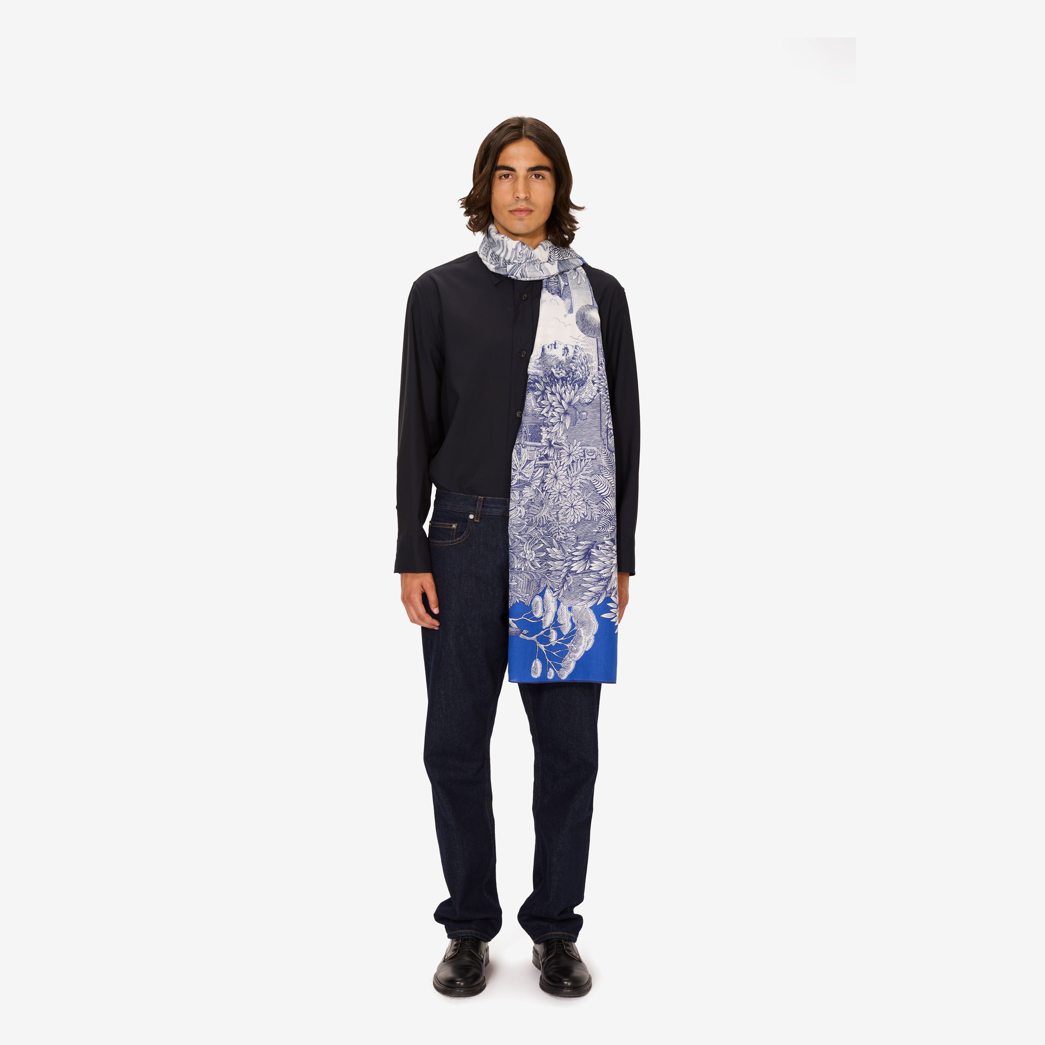 Scarf 100 - Piranesi - Blue