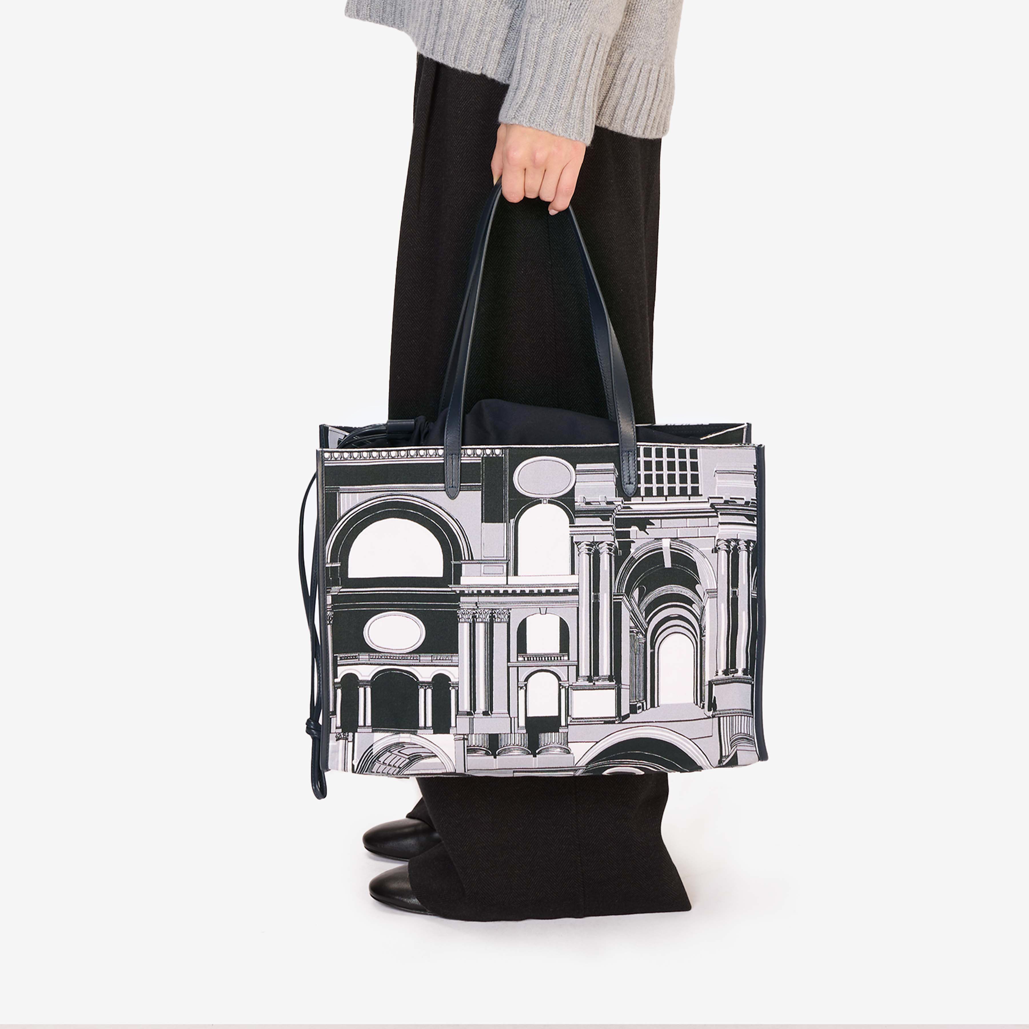 Shopping Bag - Architecture - Black