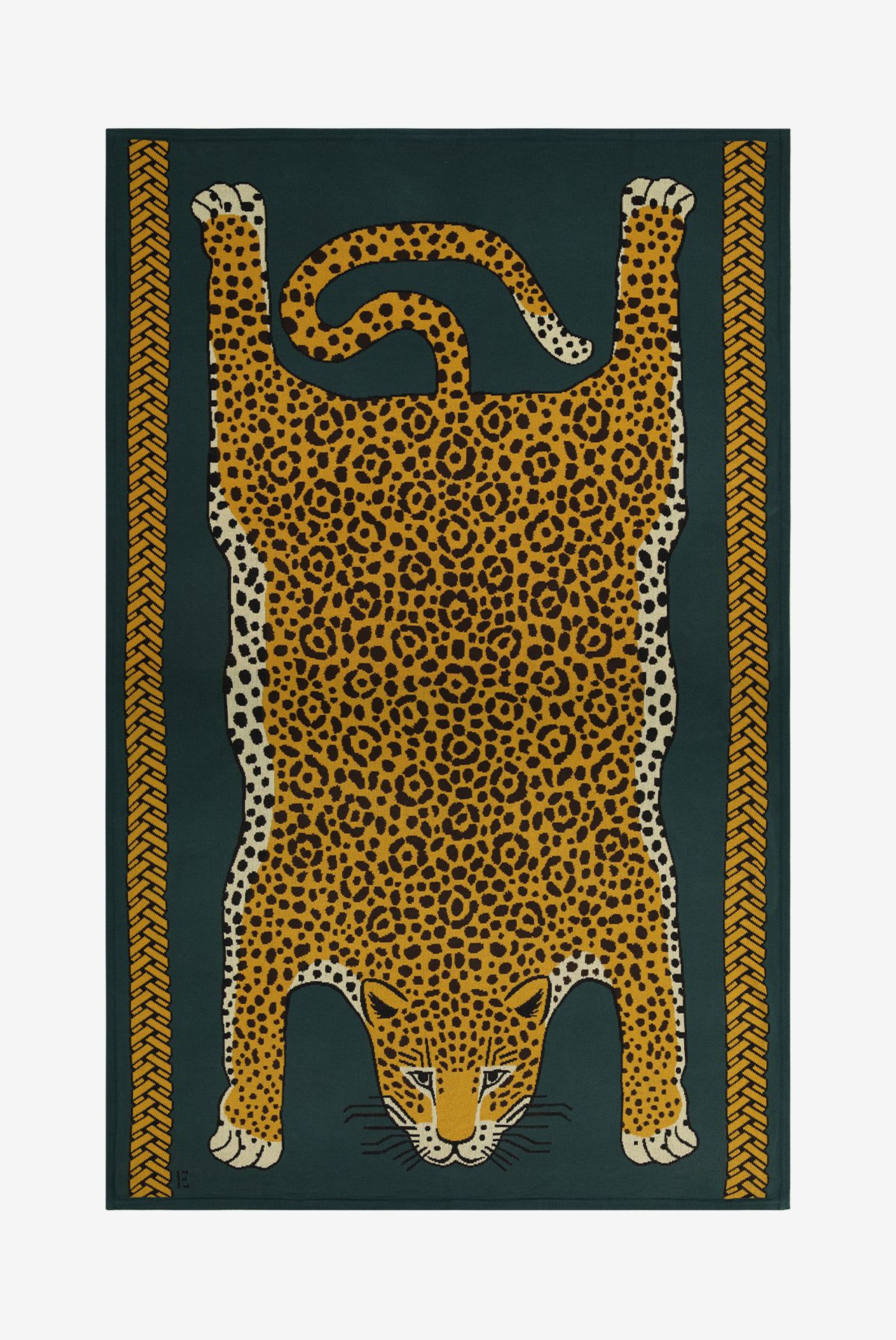Blanket 130 - Leopard - Green