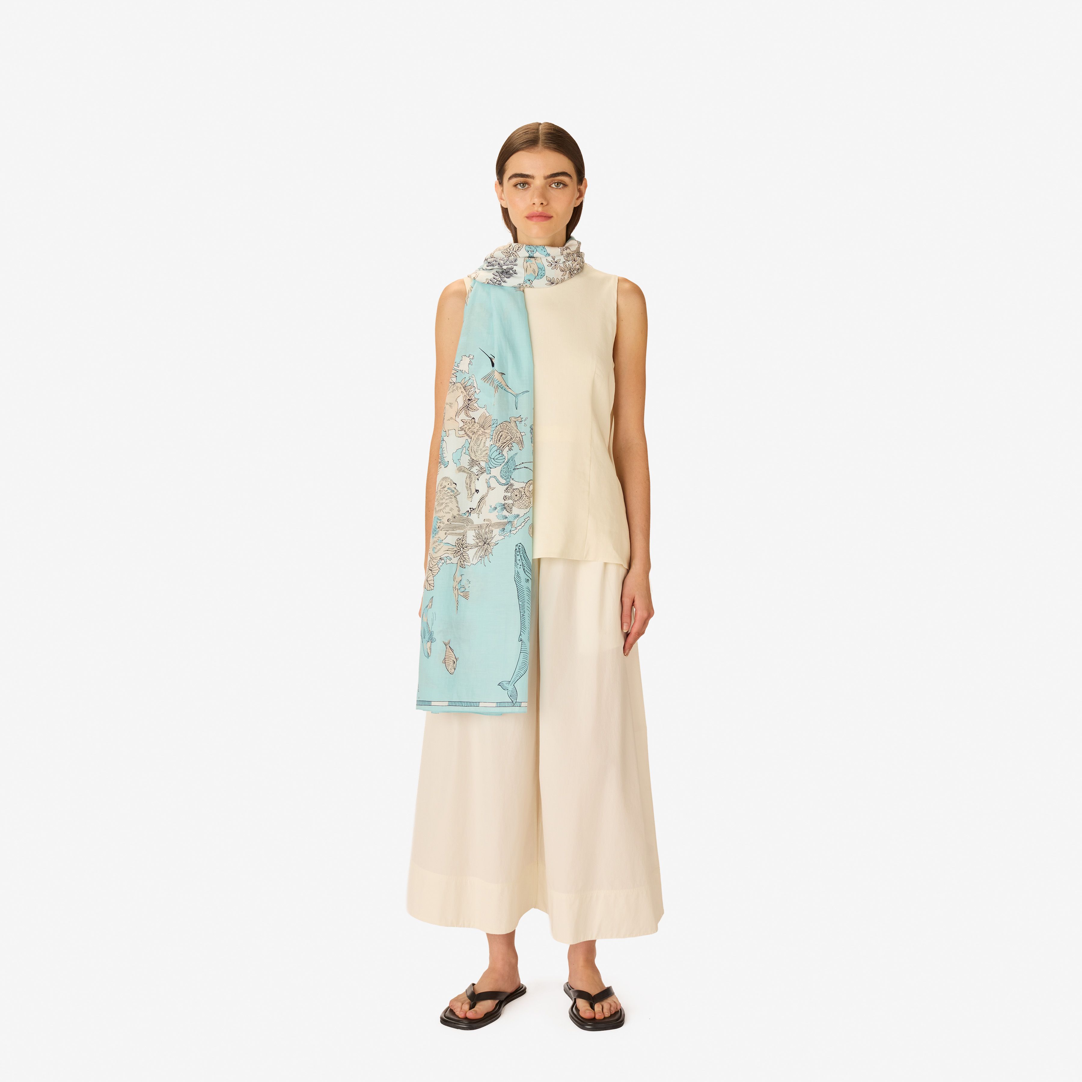 Scarf 100 - Atlas - Turquoise