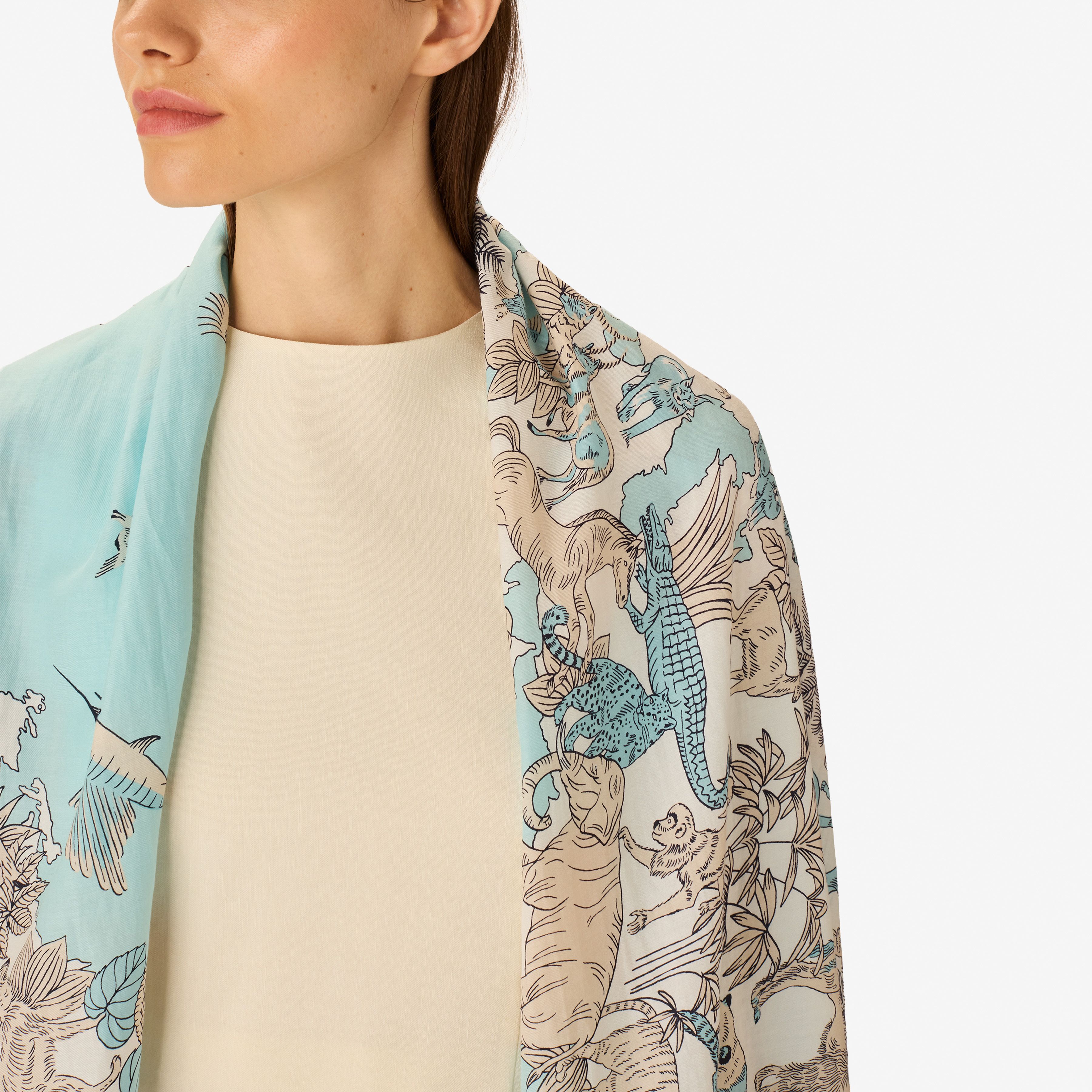 Scarf 100 - Atlas - Turquoise