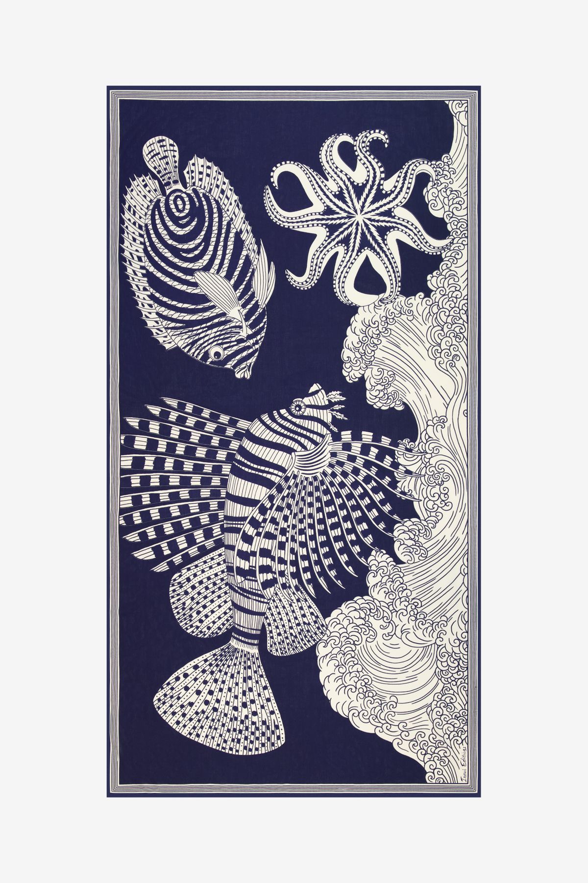 Scarf 100 - Vague - Navy