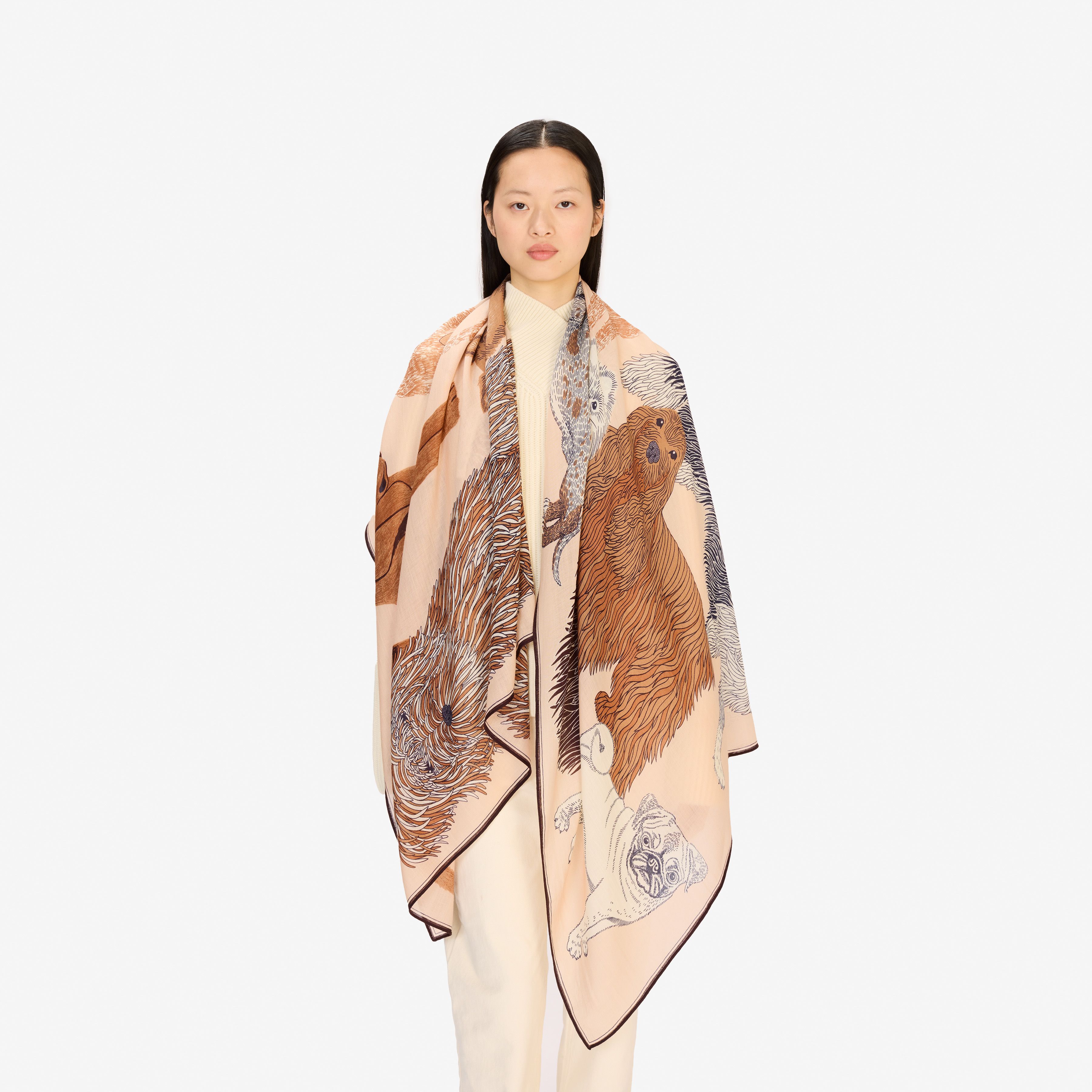 Scarf 100 - Toutou - Nude