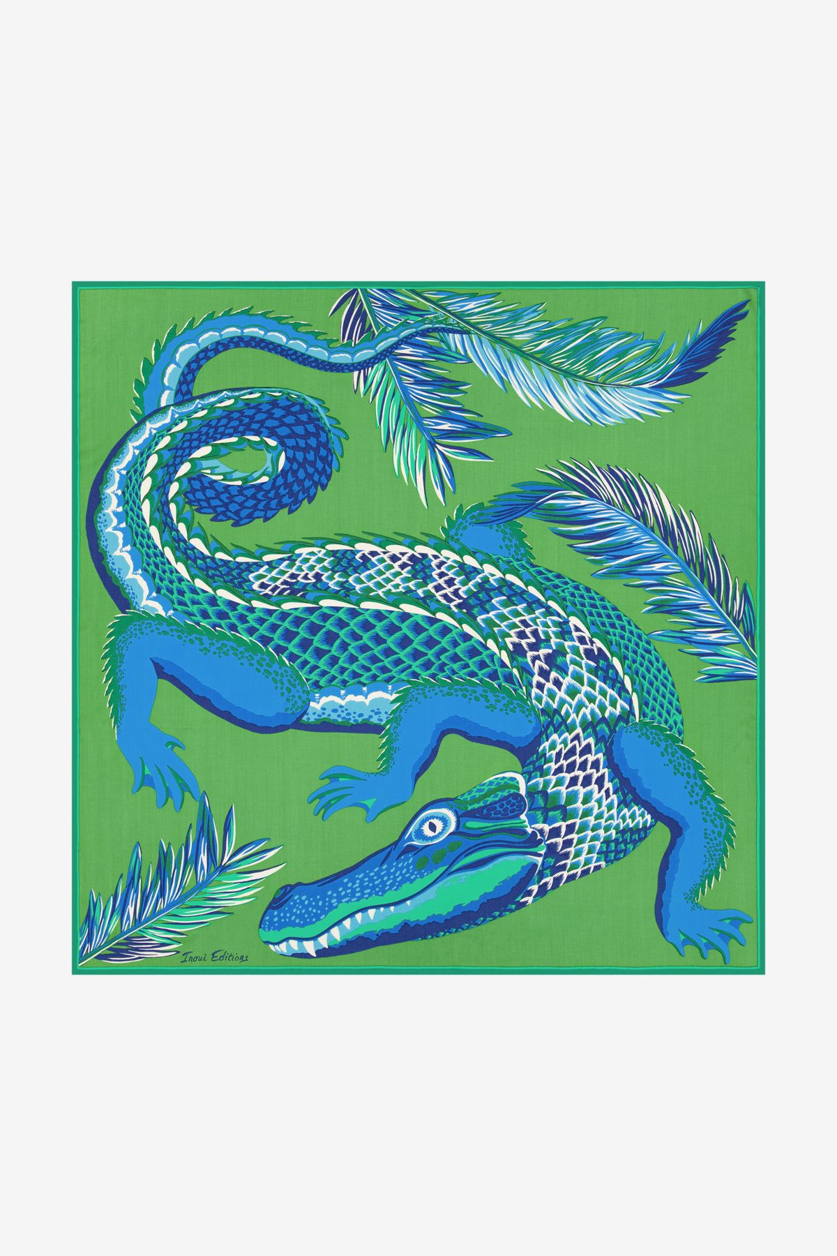 Square 100 - Croco - Green