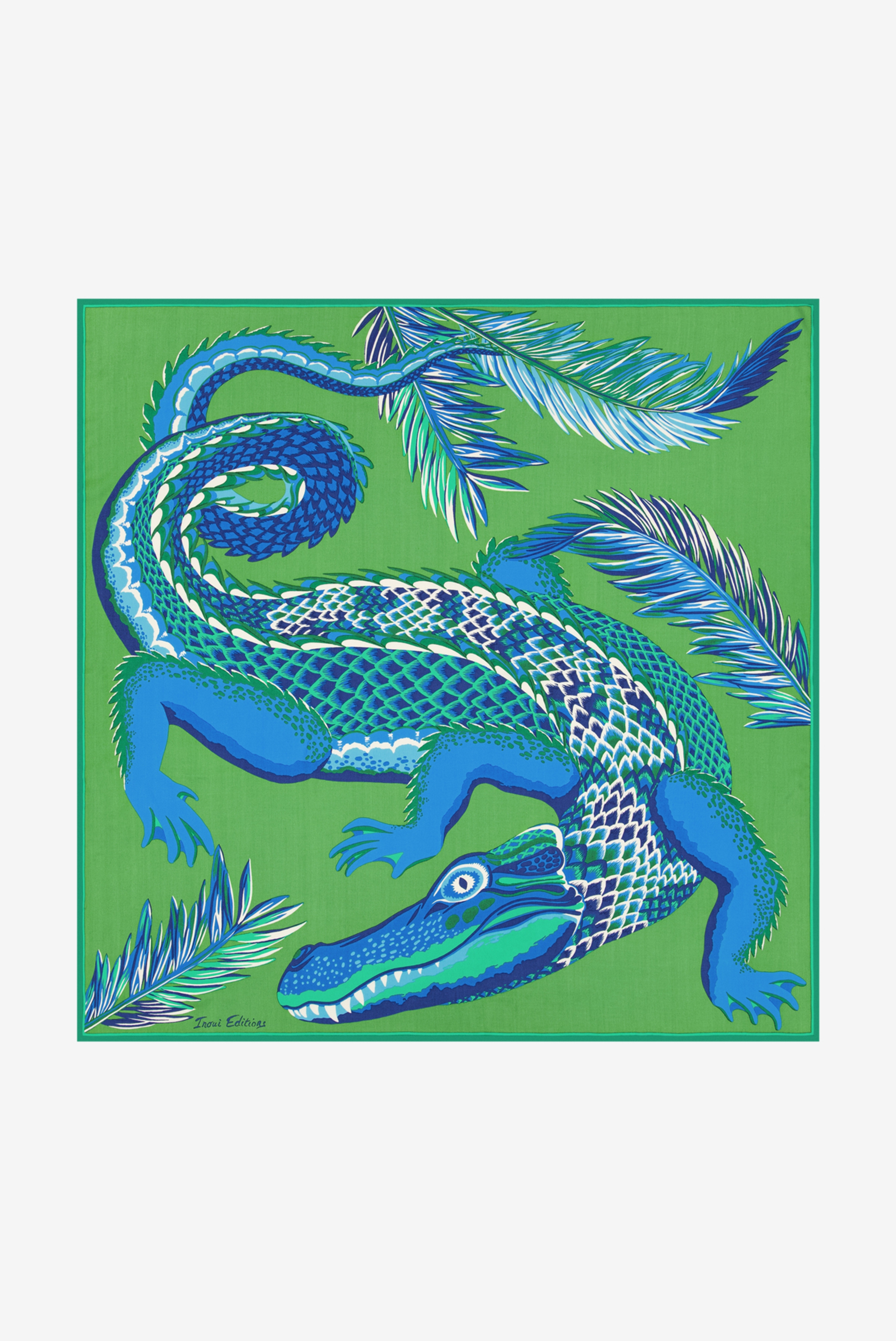 Square 100 - Croco - Green