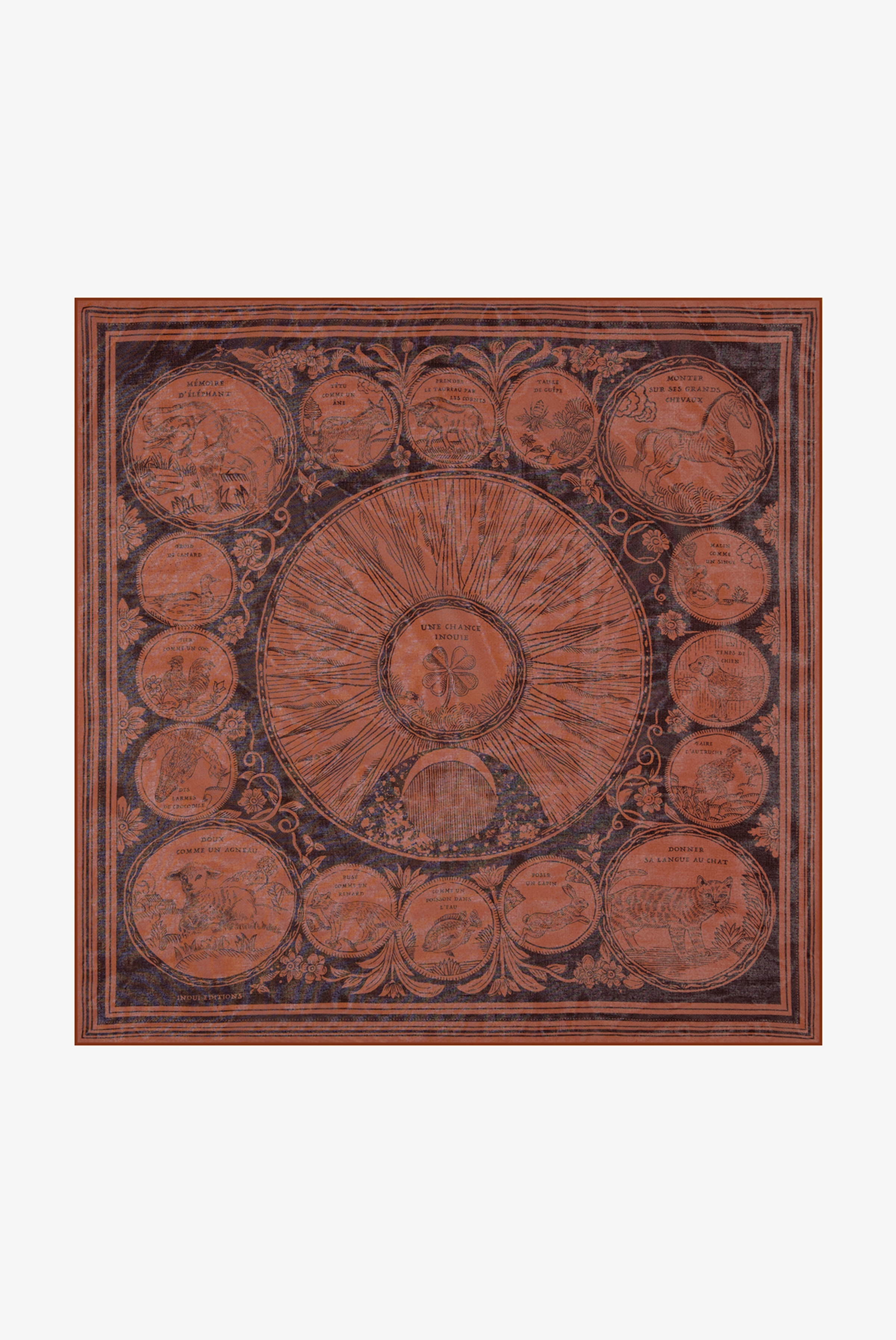 Square 70 Cotton - Chance Inoui - Brown