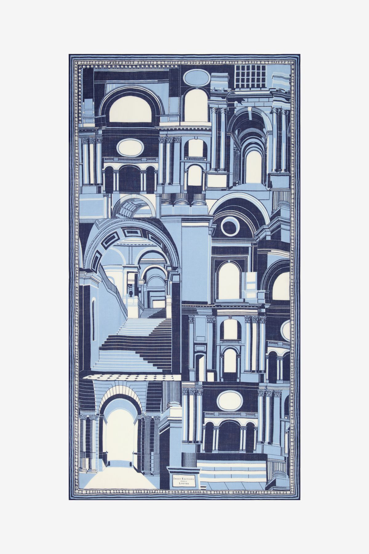 Scarf 100 - Architecture - Blue