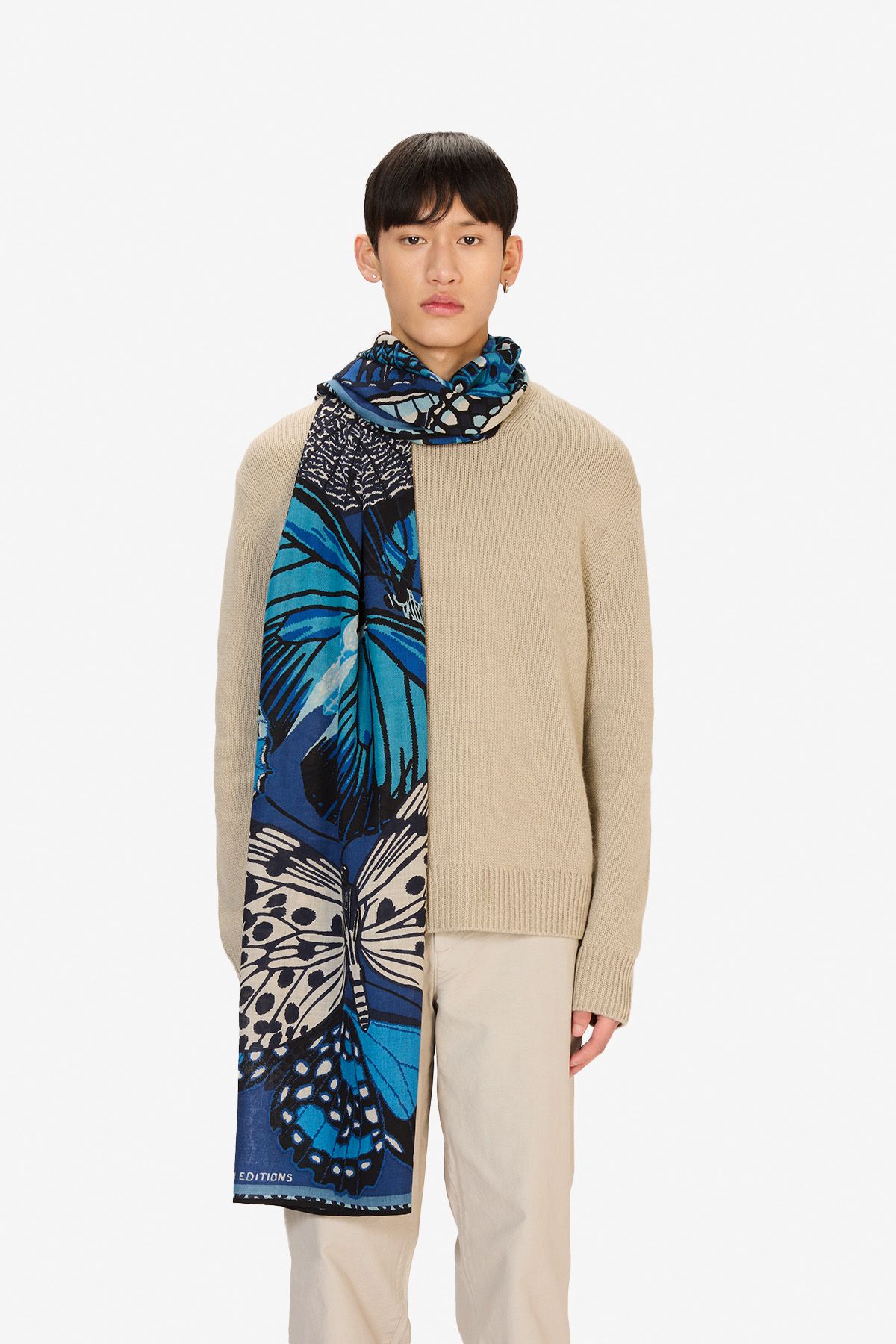 Scarf 70 - Papillons - Blue