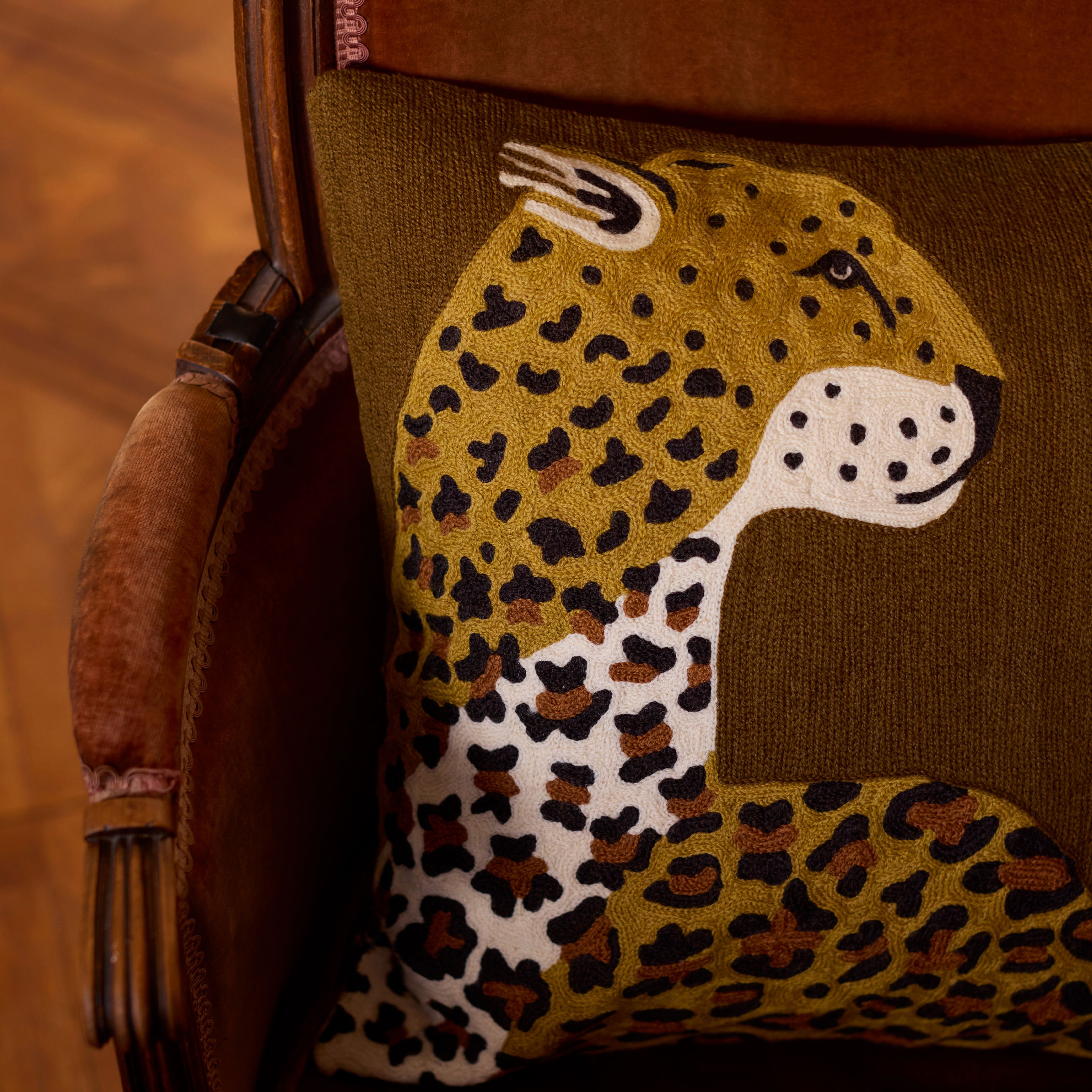 Cushion Cover 45 - Leopard - Saffron