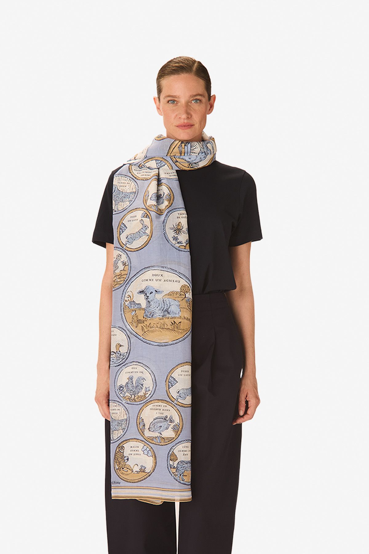 Scarf 100 - Chance Inoui - Blue