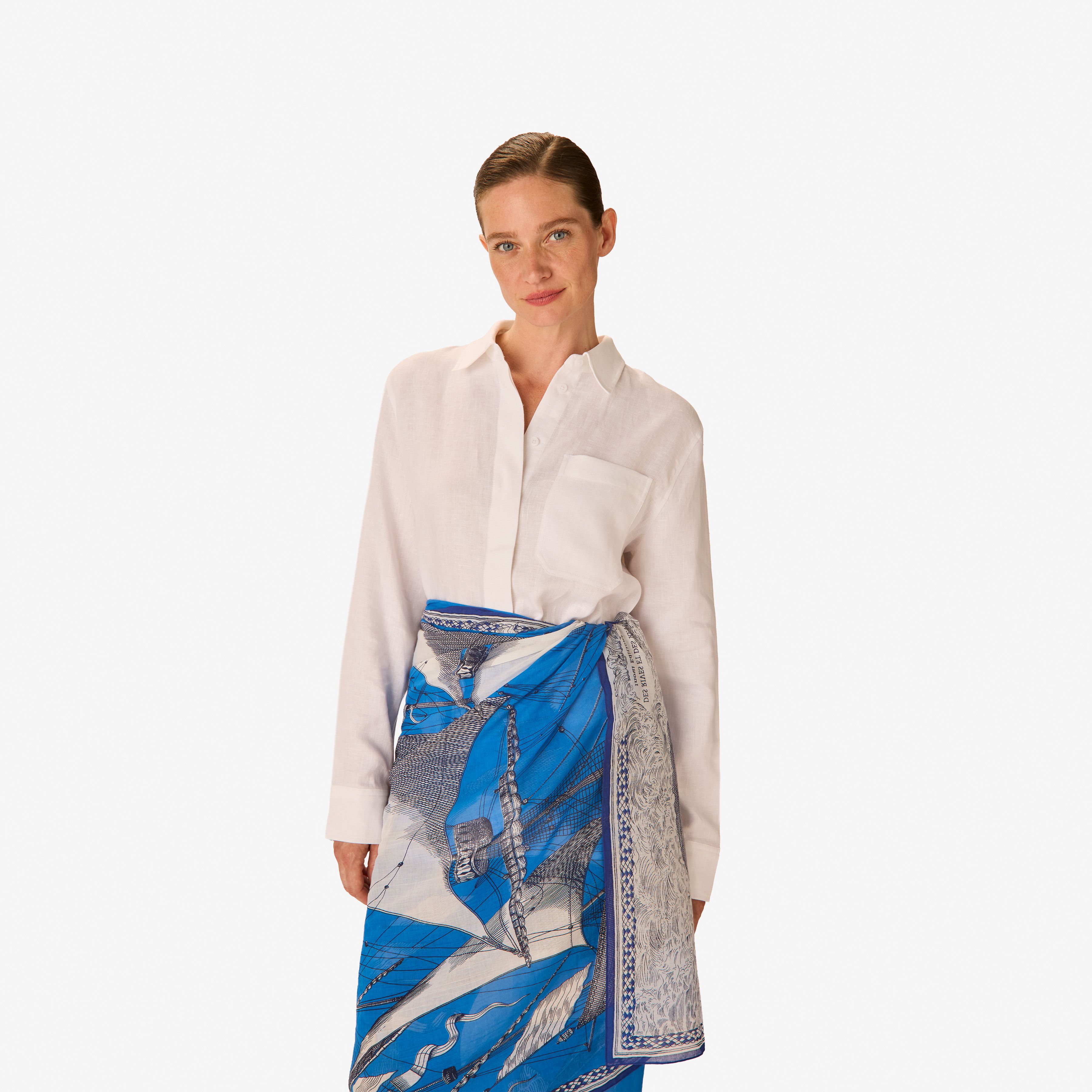 Scarf 100 - Des Rives et des Reves - Blue