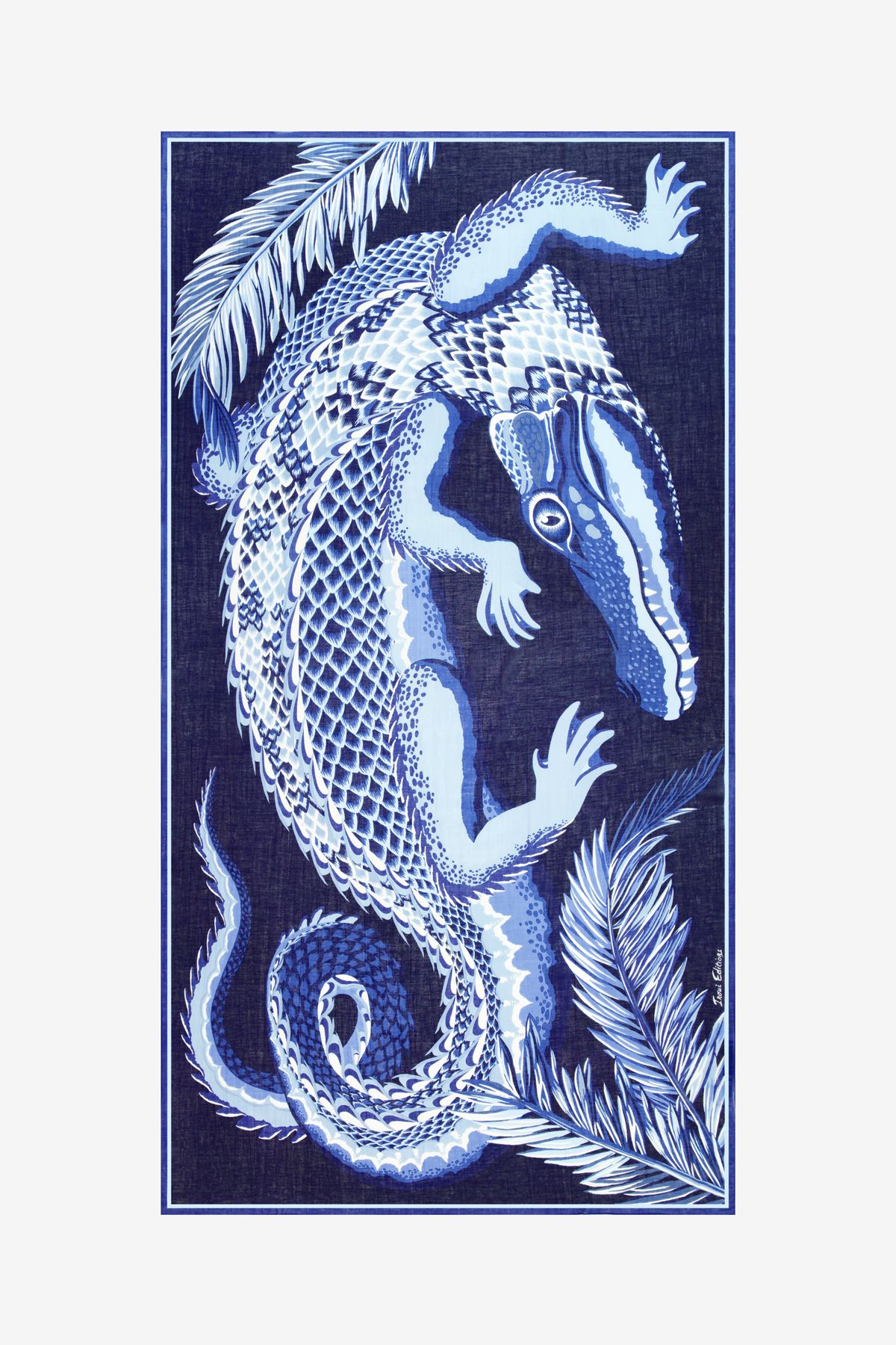 Scarf 100 - Croco - Navy