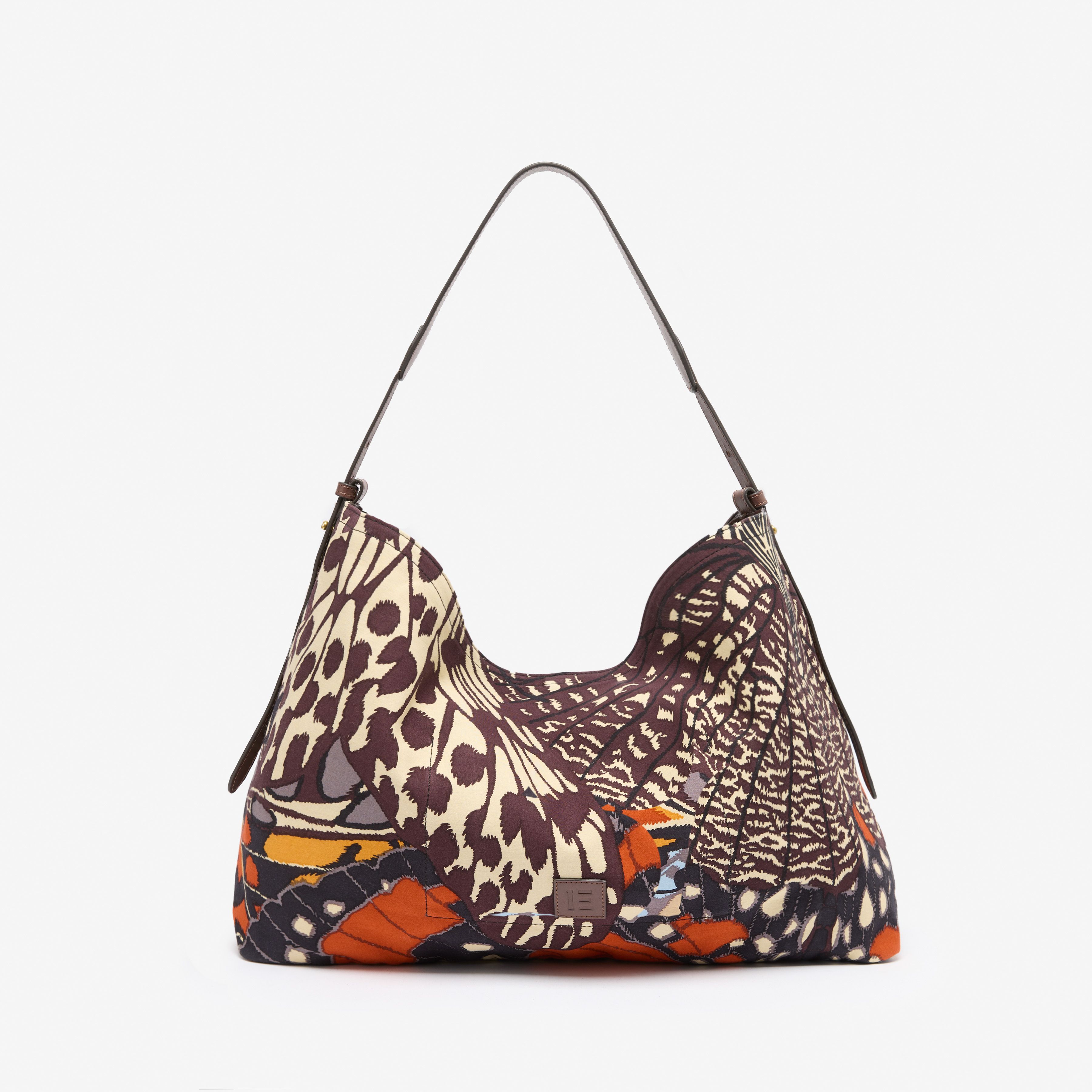 Maxi Campus Bag - Papillons - Natural