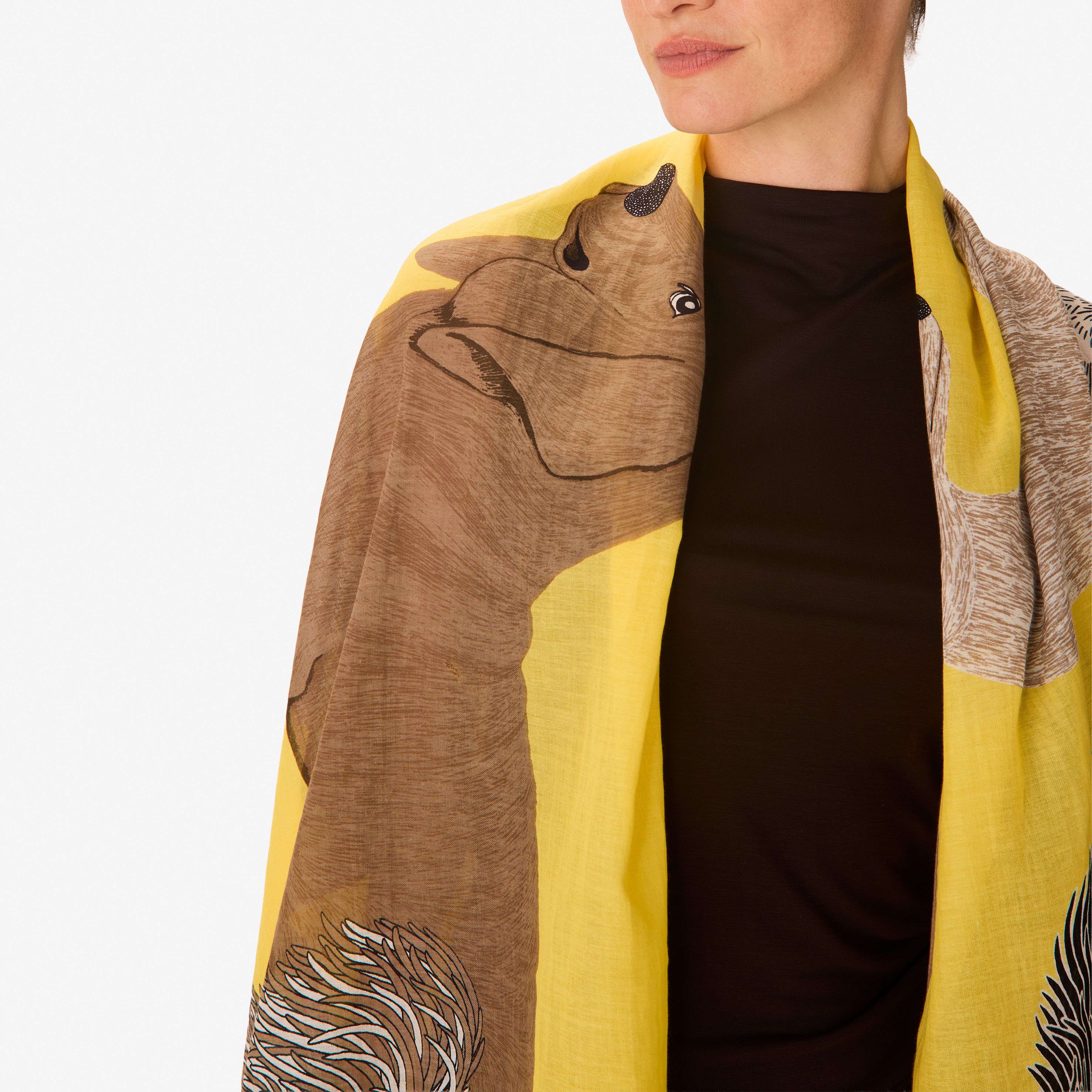 Scarf 100 Cotton - Toutou - Green