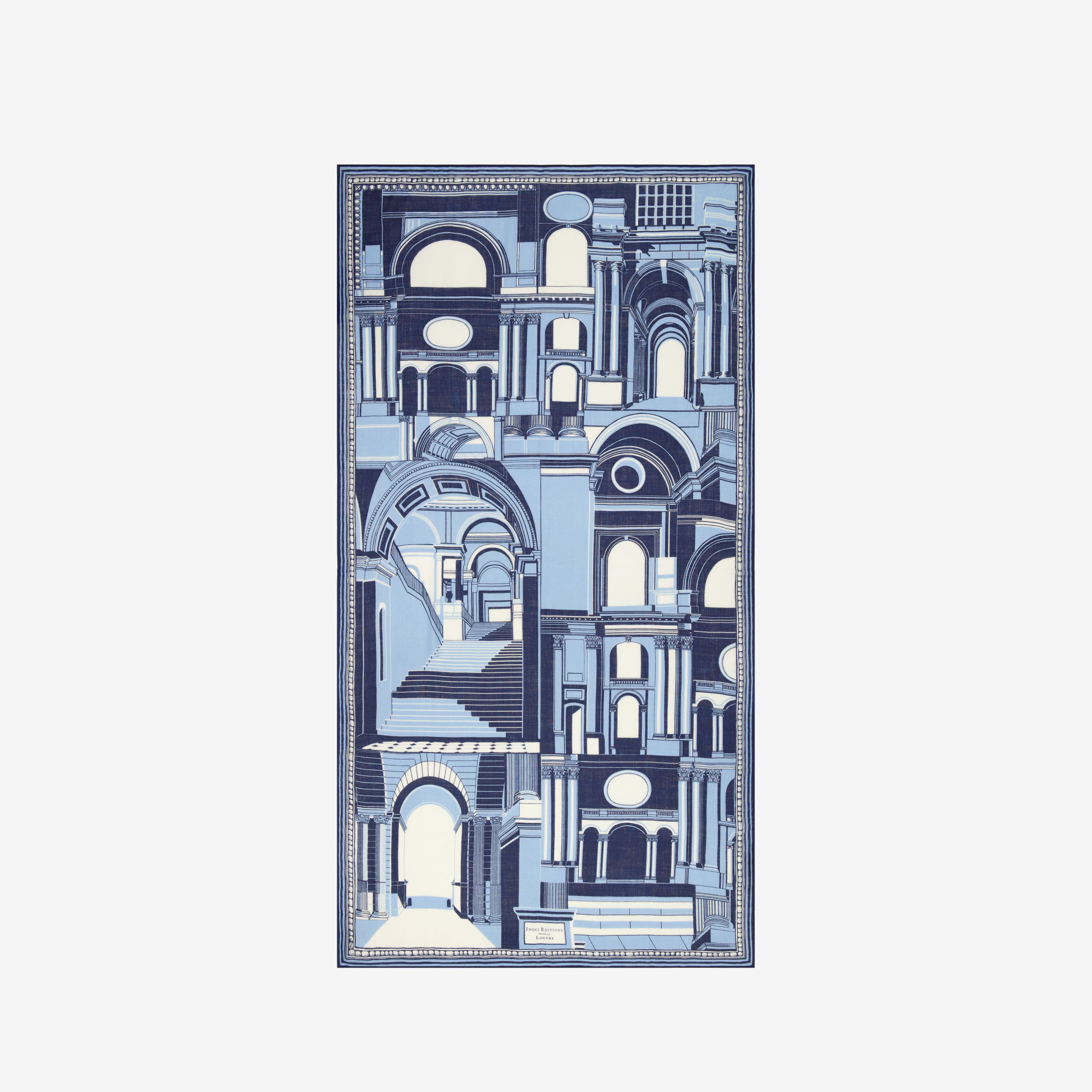Scarf 100 - Architecture - Blue