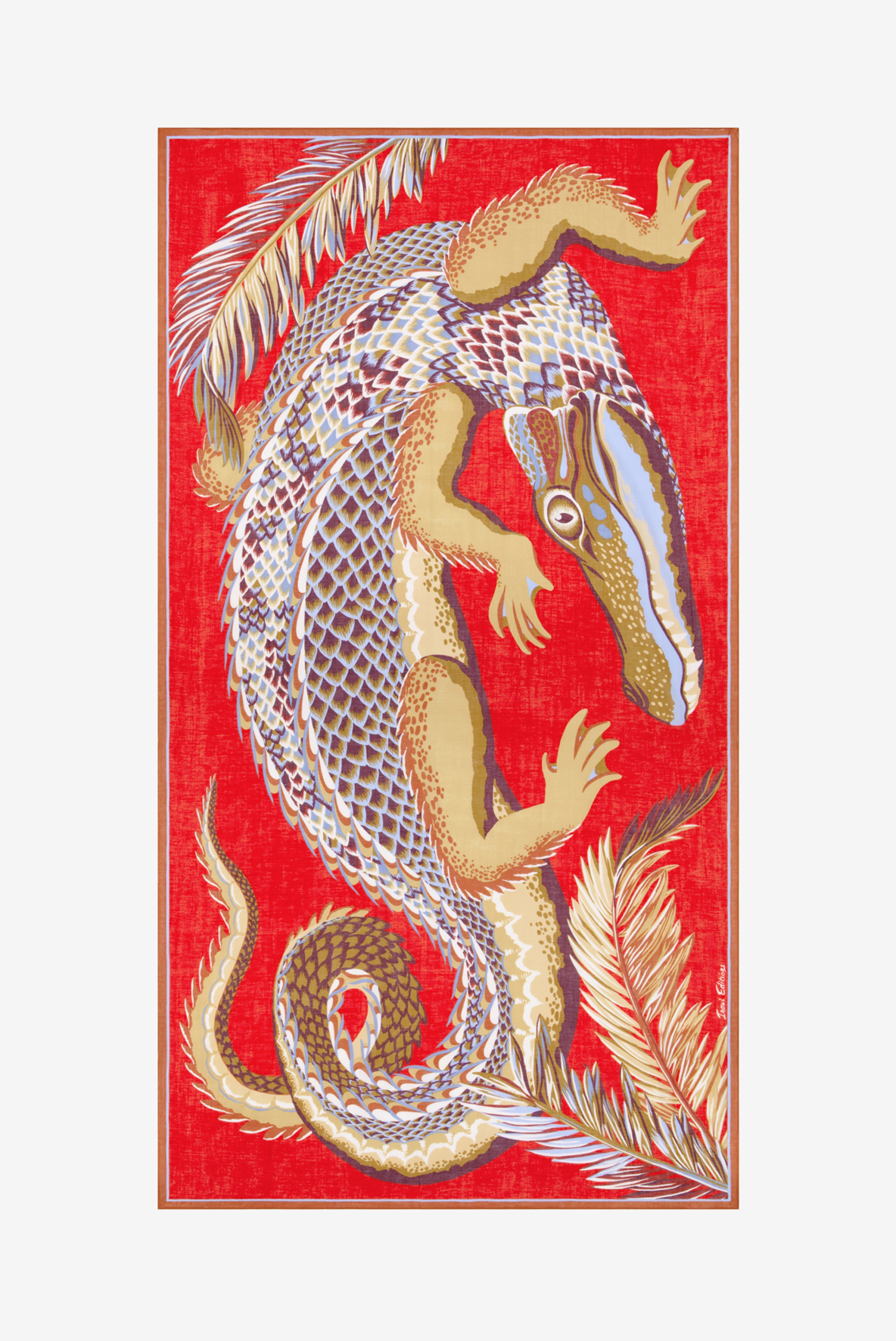 Scarf 100 - Croco - Red