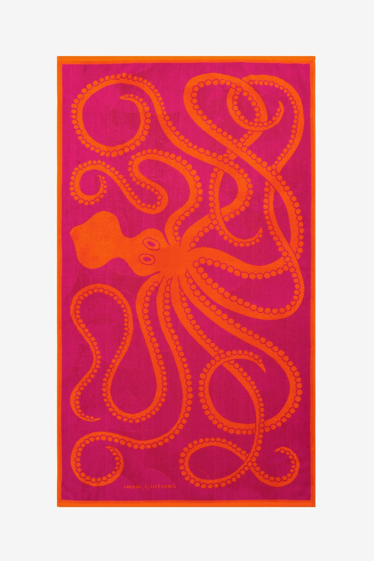 Beach Towel 100 - Octopus - Fuchsia
