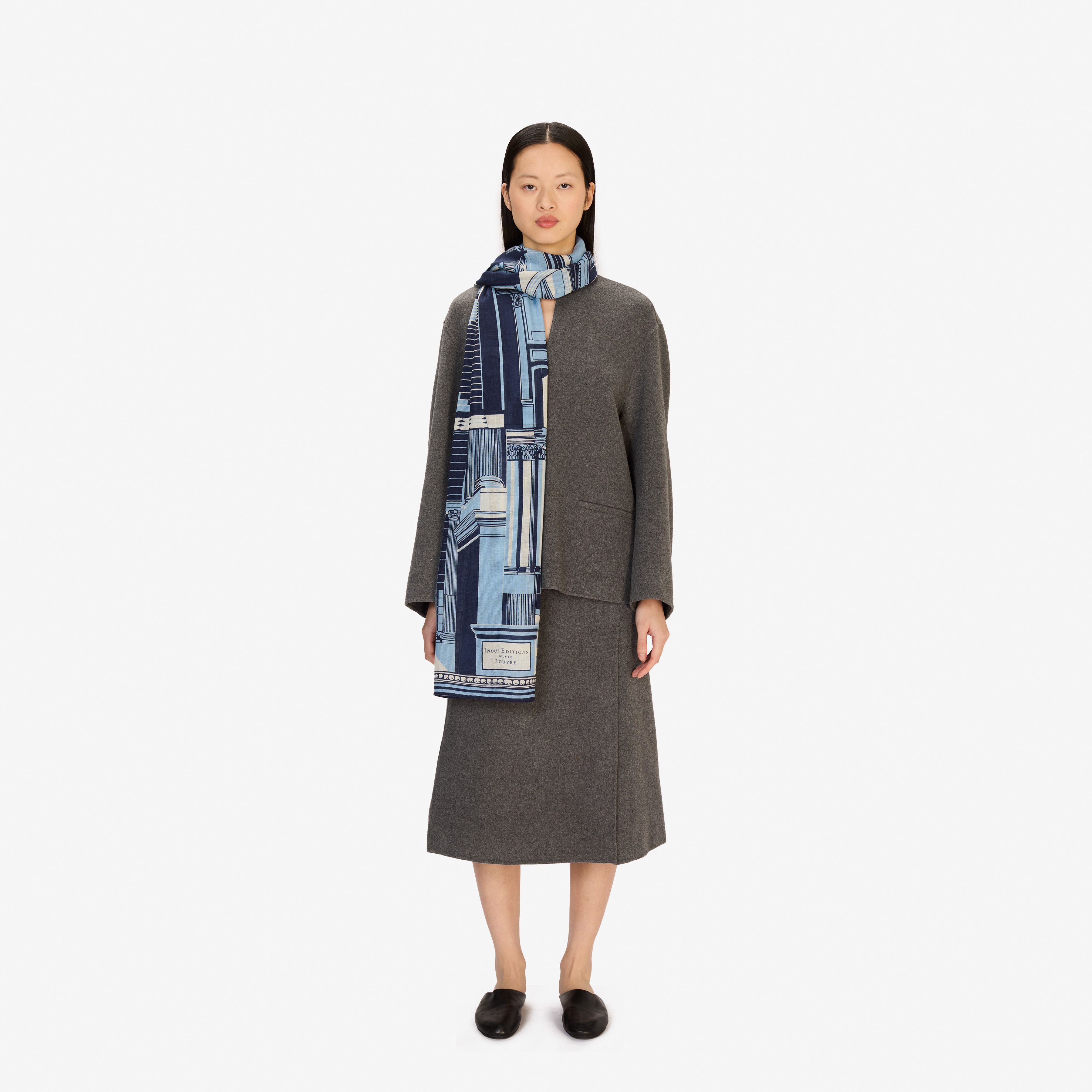 Scarf 100 - Architecture - Blue