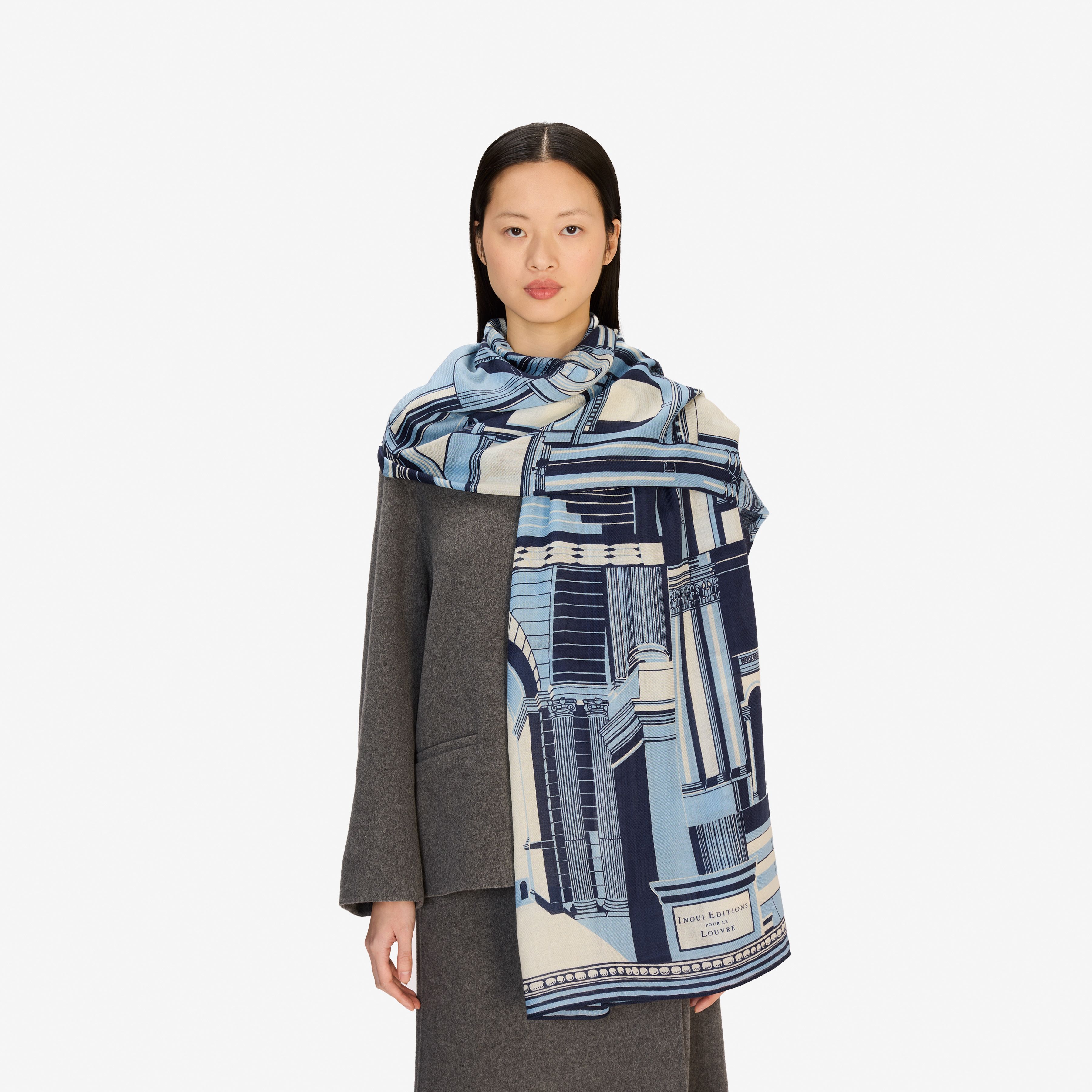 Scarf 100 - Architecture - Blue