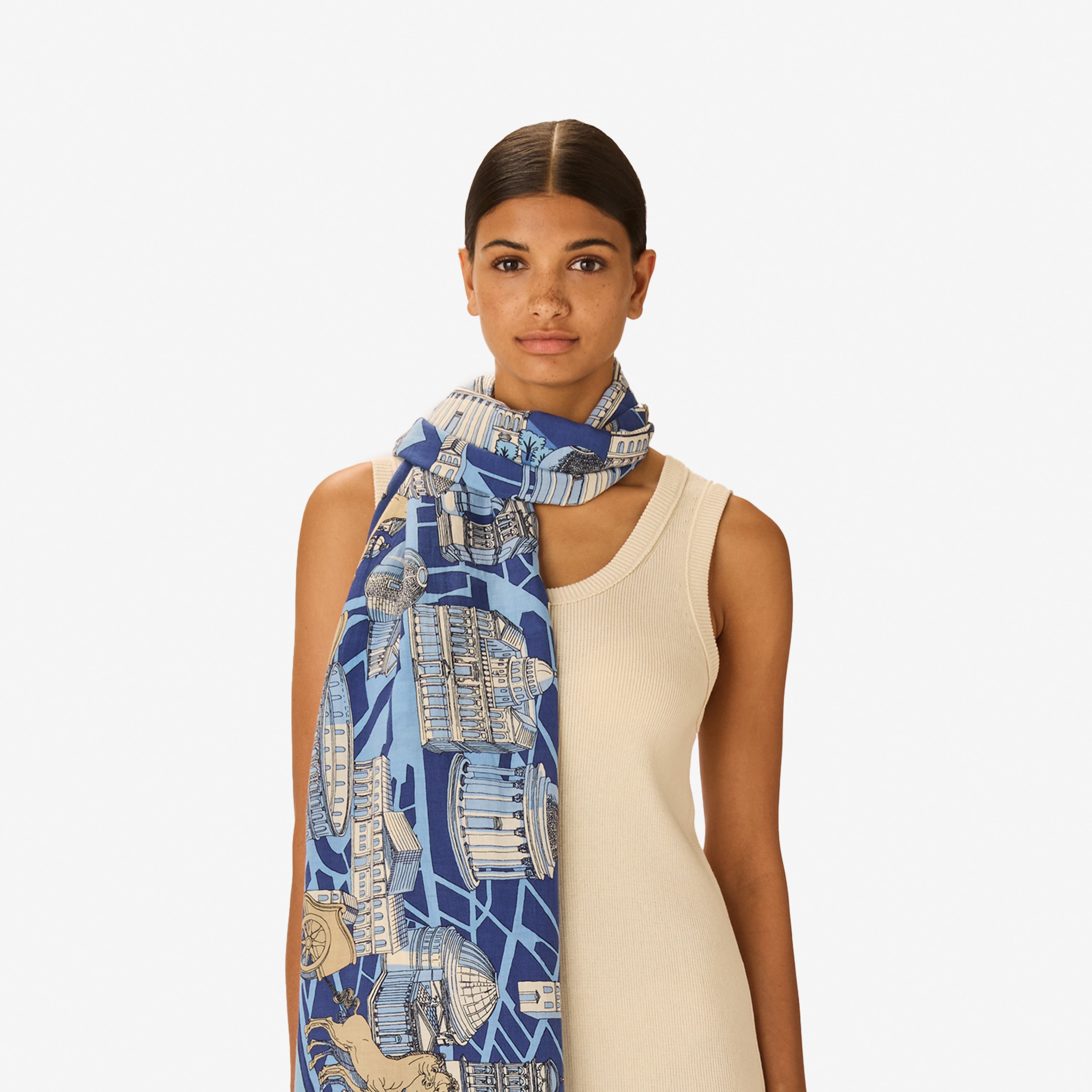 Scarf 100 - Rome - Blue