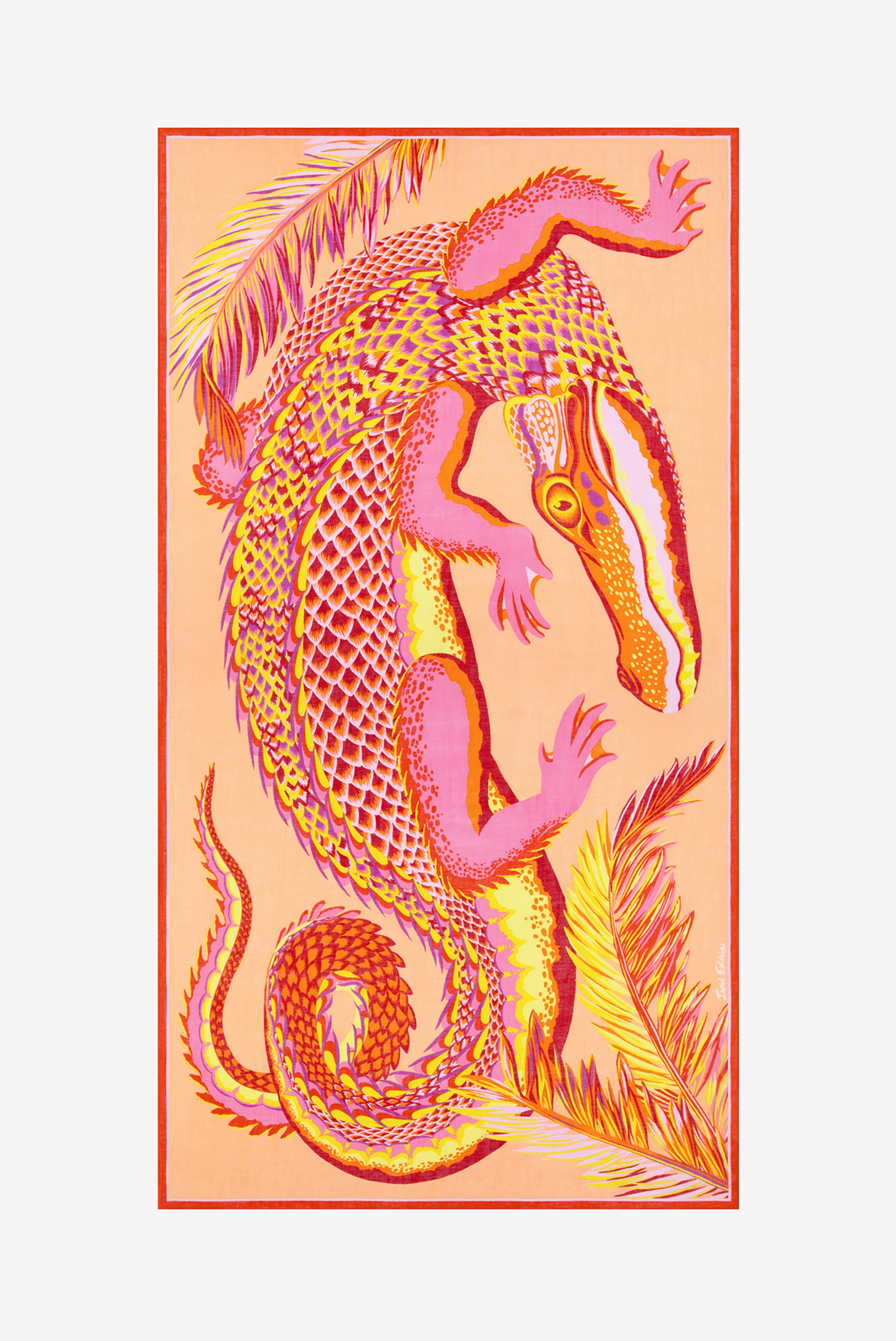Scarf 100 - Croco - Coral