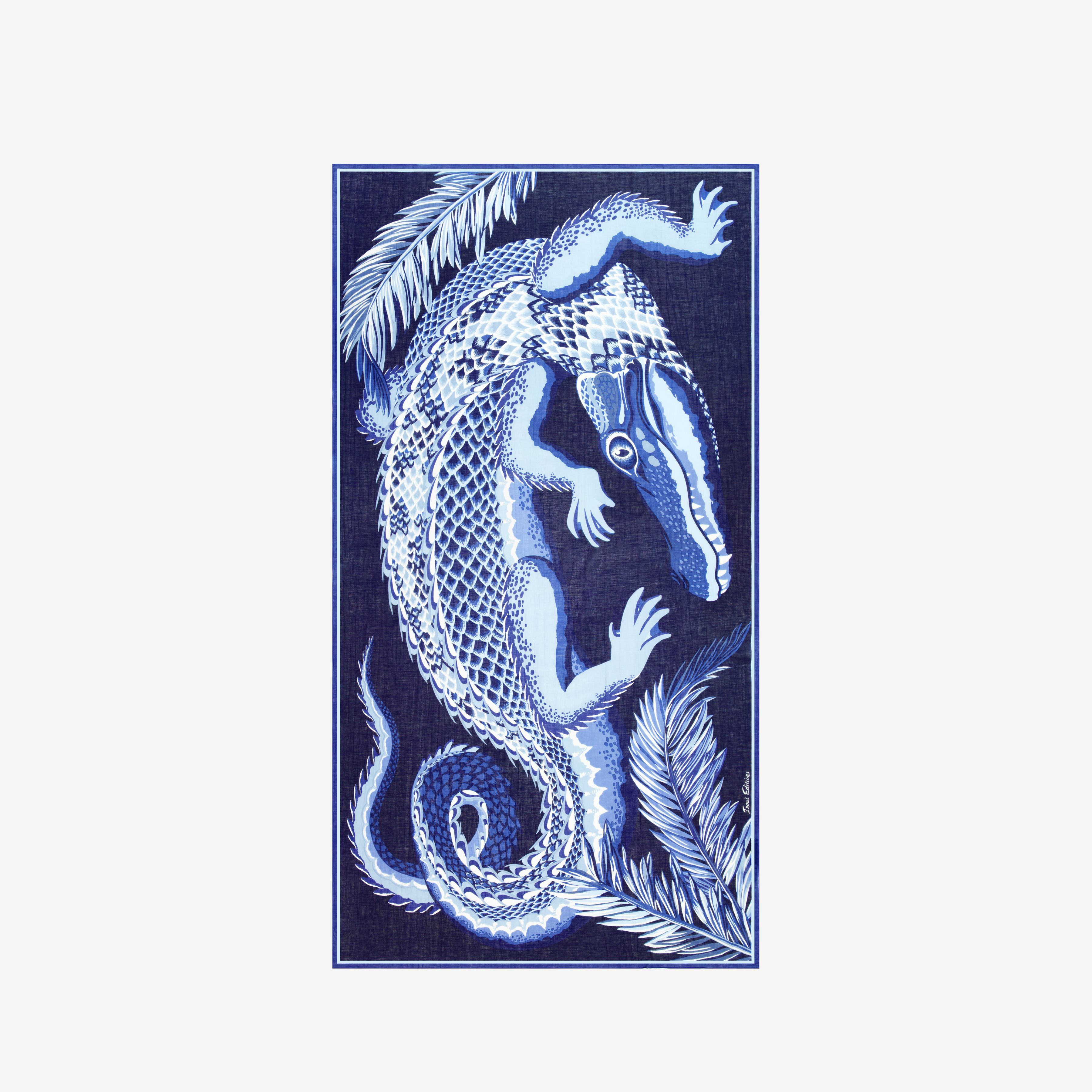 Scarf 100 - Croco - Navy