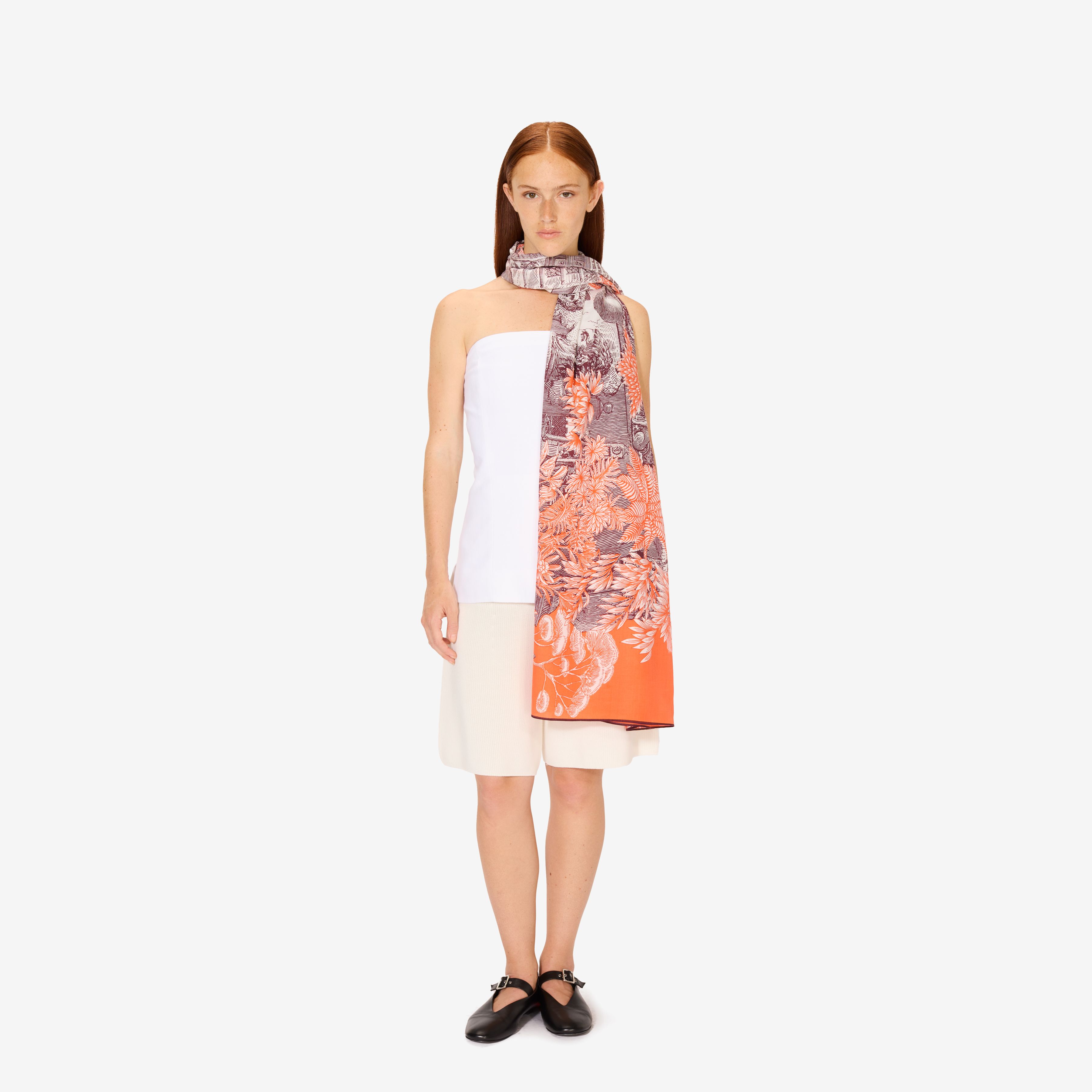 Scarf 100 - Piranesi - Orange