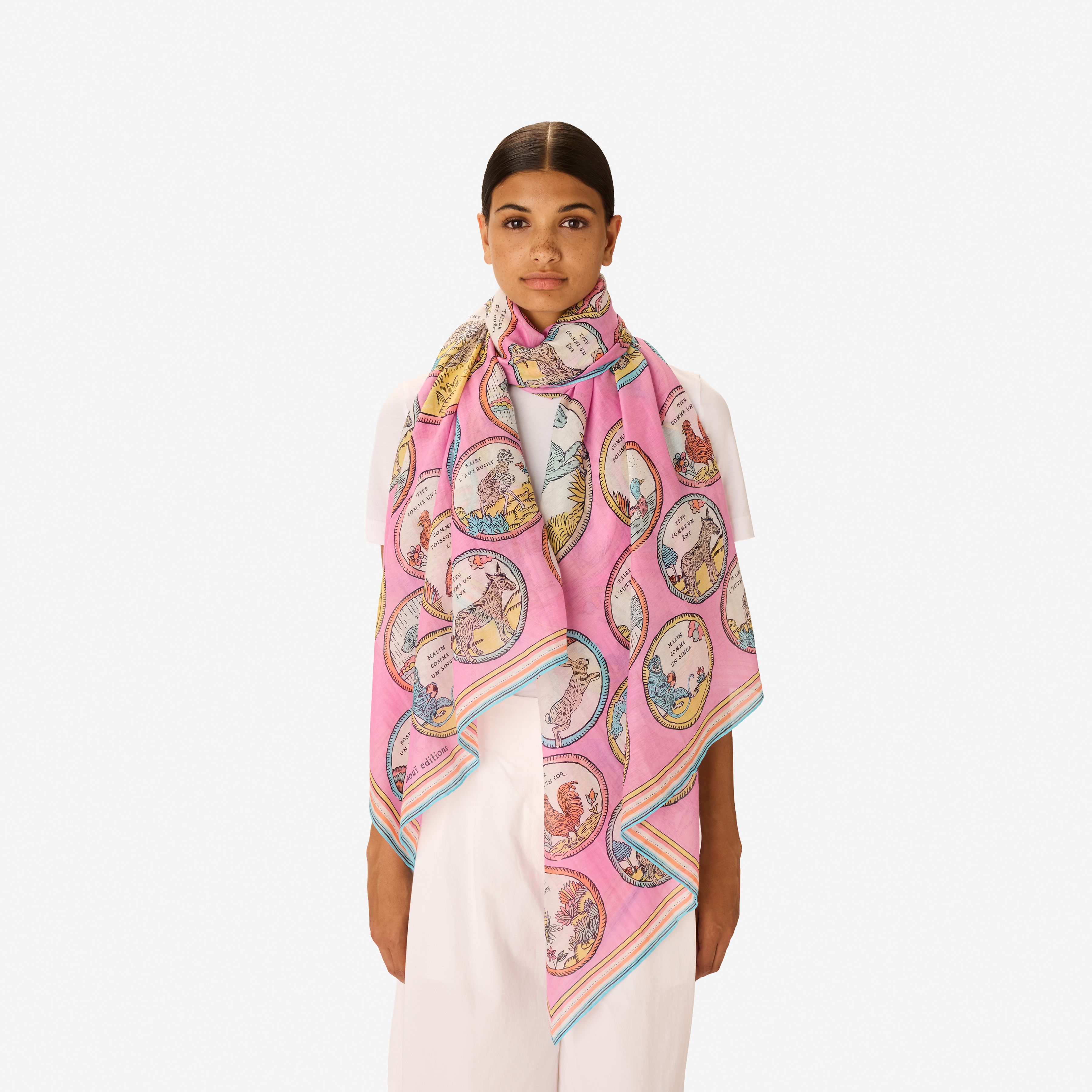 Scarf 100 - Chance Inoui - Pink