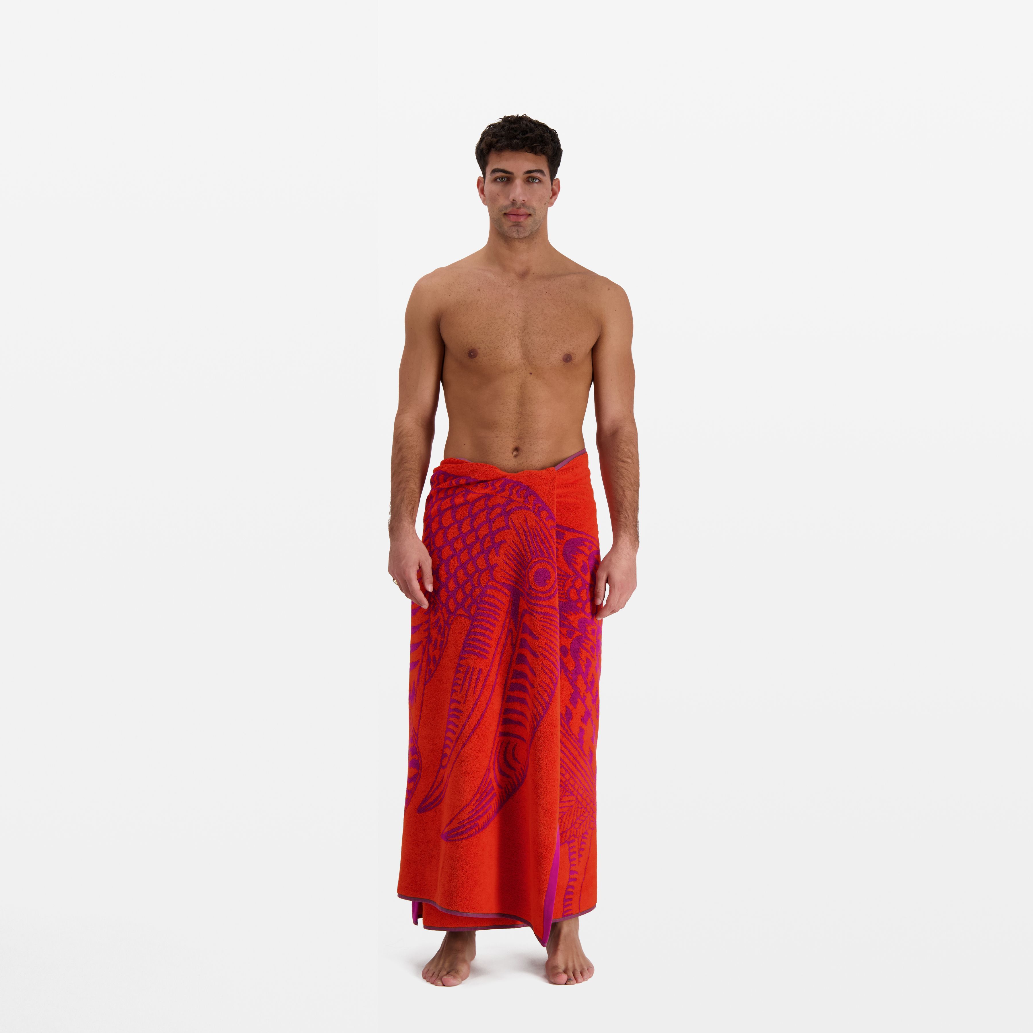 Beach Towel - Toucan - Fuchsia