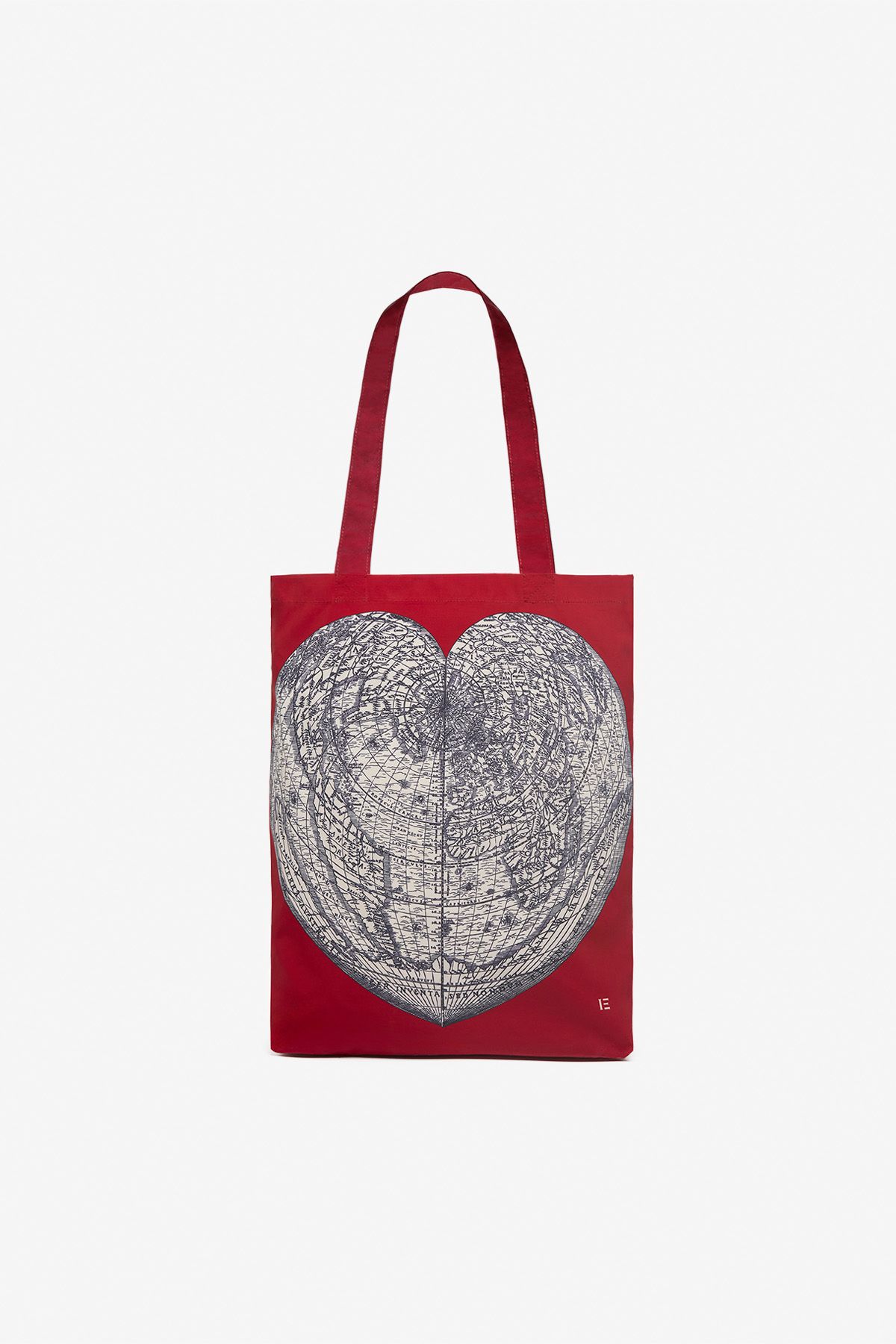 Shopper Bag - Mappemonde - Red