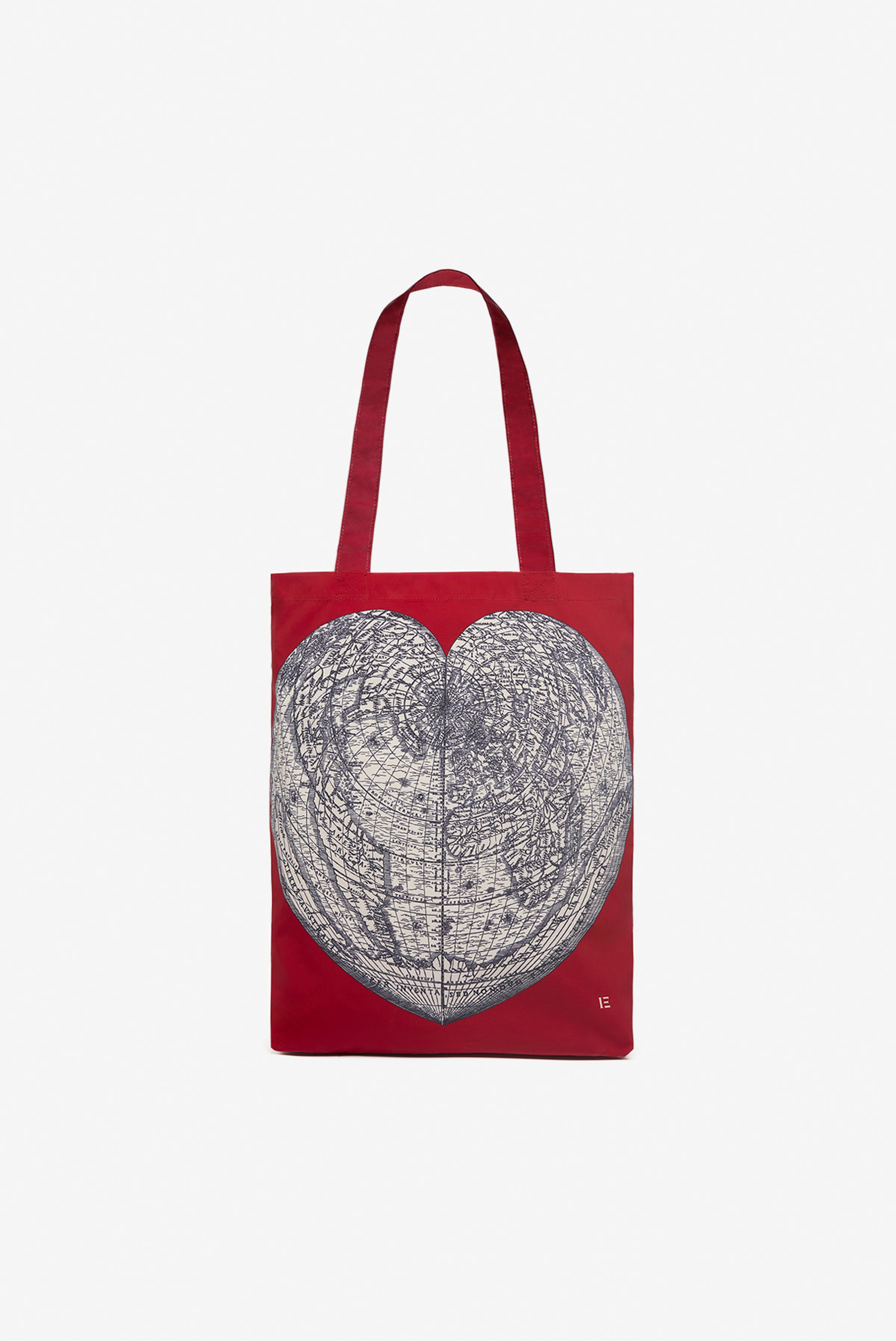 Shopper Bag - Mappemonde - Red