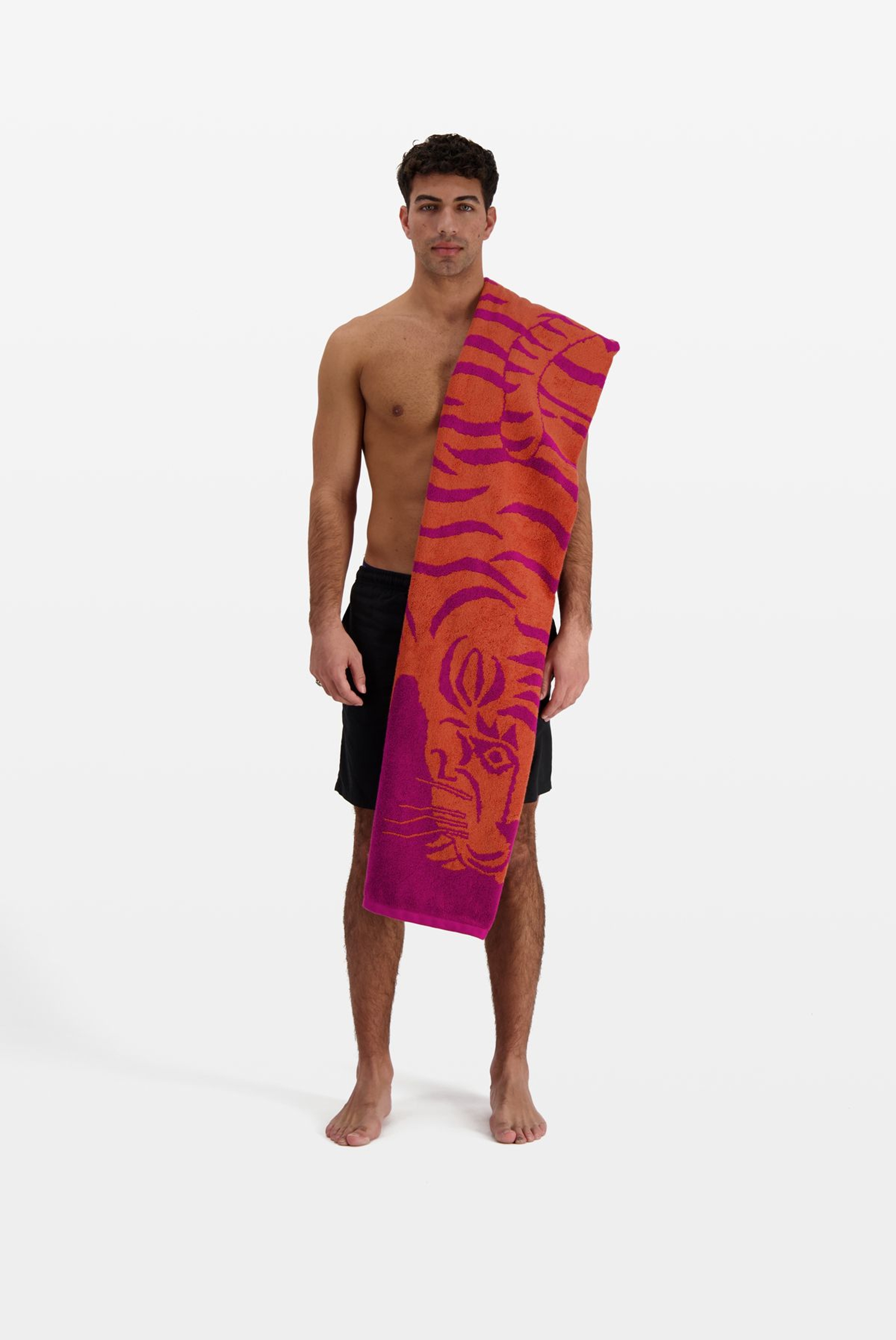 Beach Towel - Todd - Fuchsia