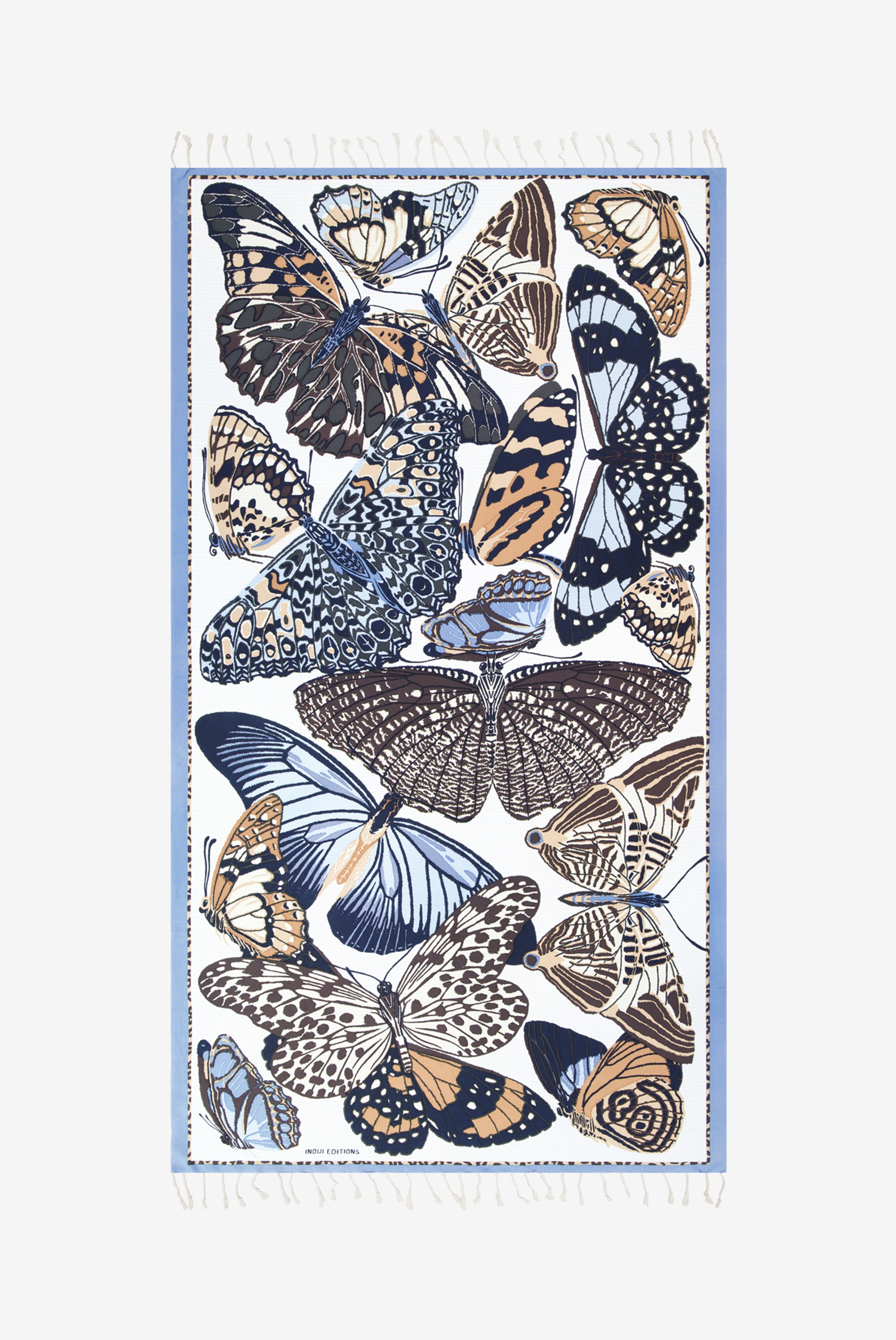 Fouta Towel 100 - Papillons - Beige