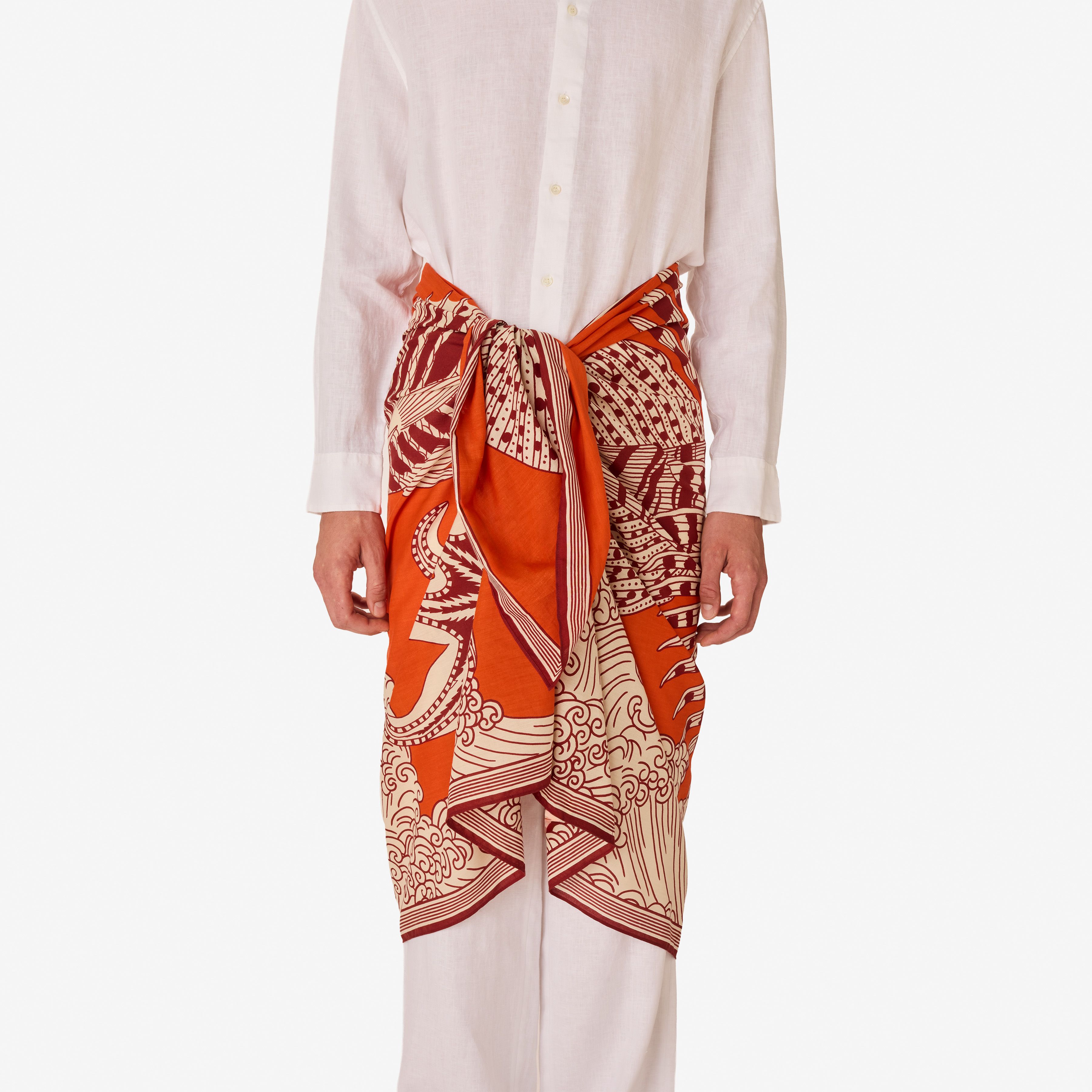 Scarf 100 - Vague - Orange