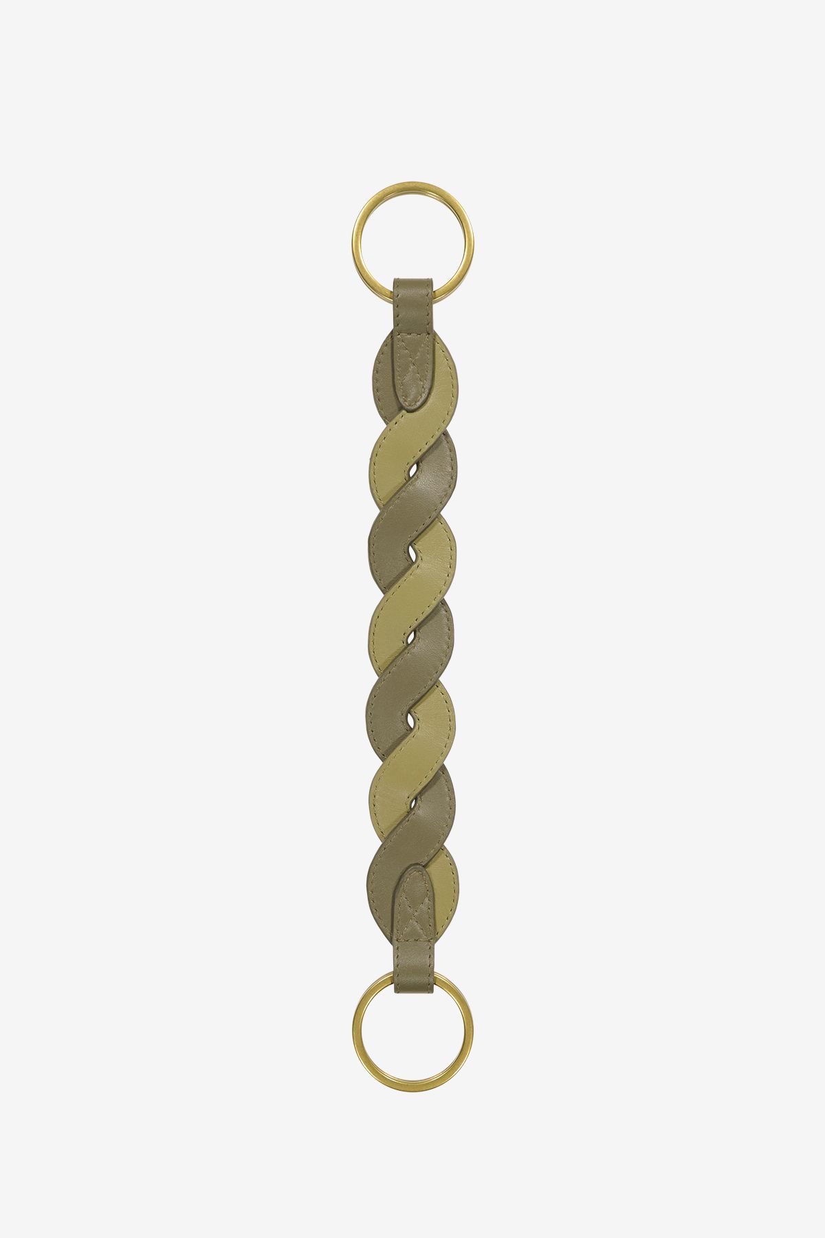 Leather Handle - Braid - Khaki