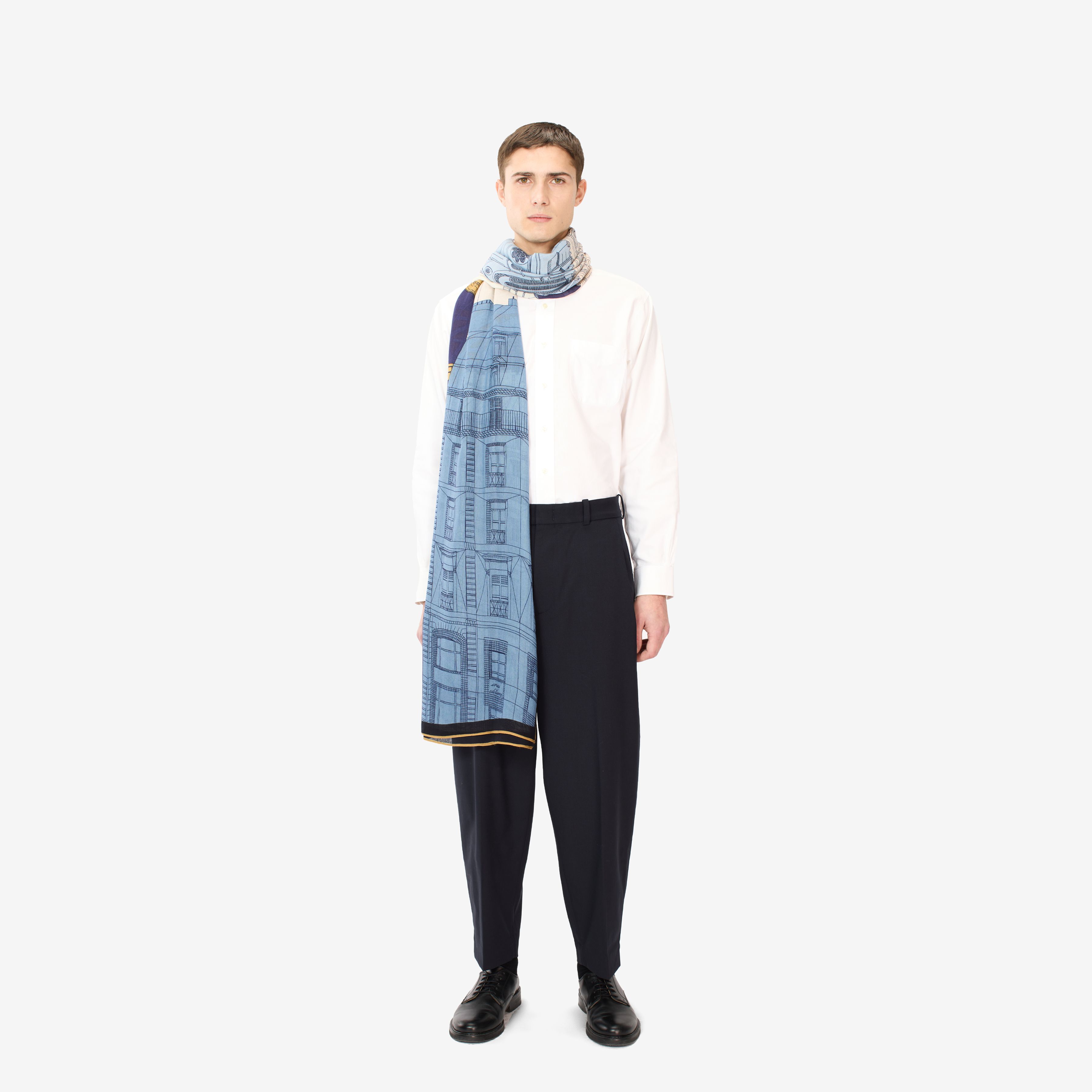 Scarf 100 - Paris - Navy