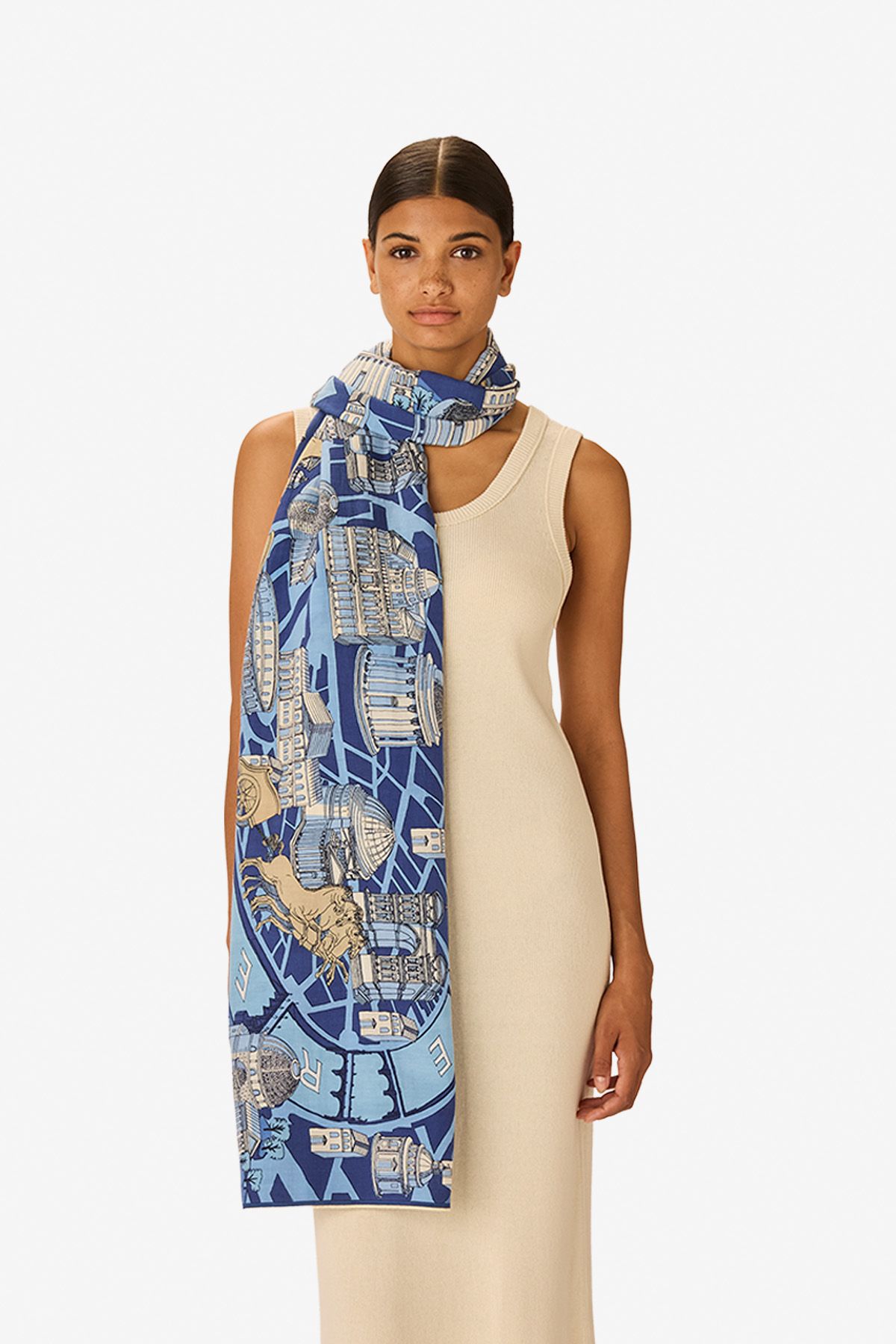 Scarf 100 - Rome - Blue