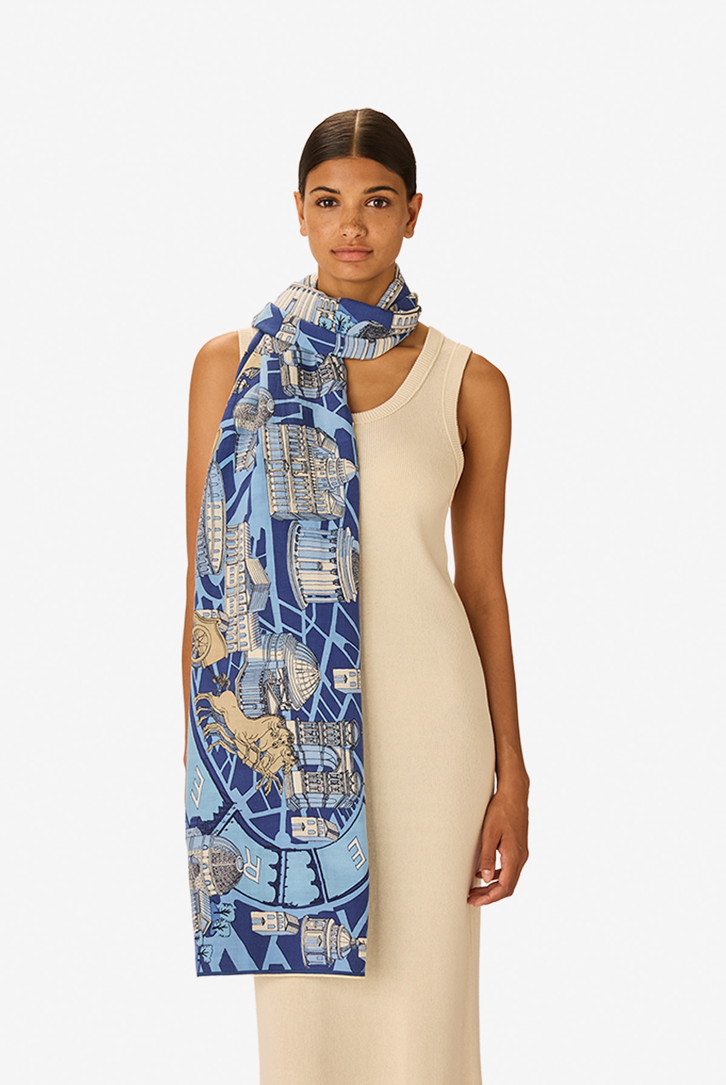 Scarf 100 - Rome - Blue