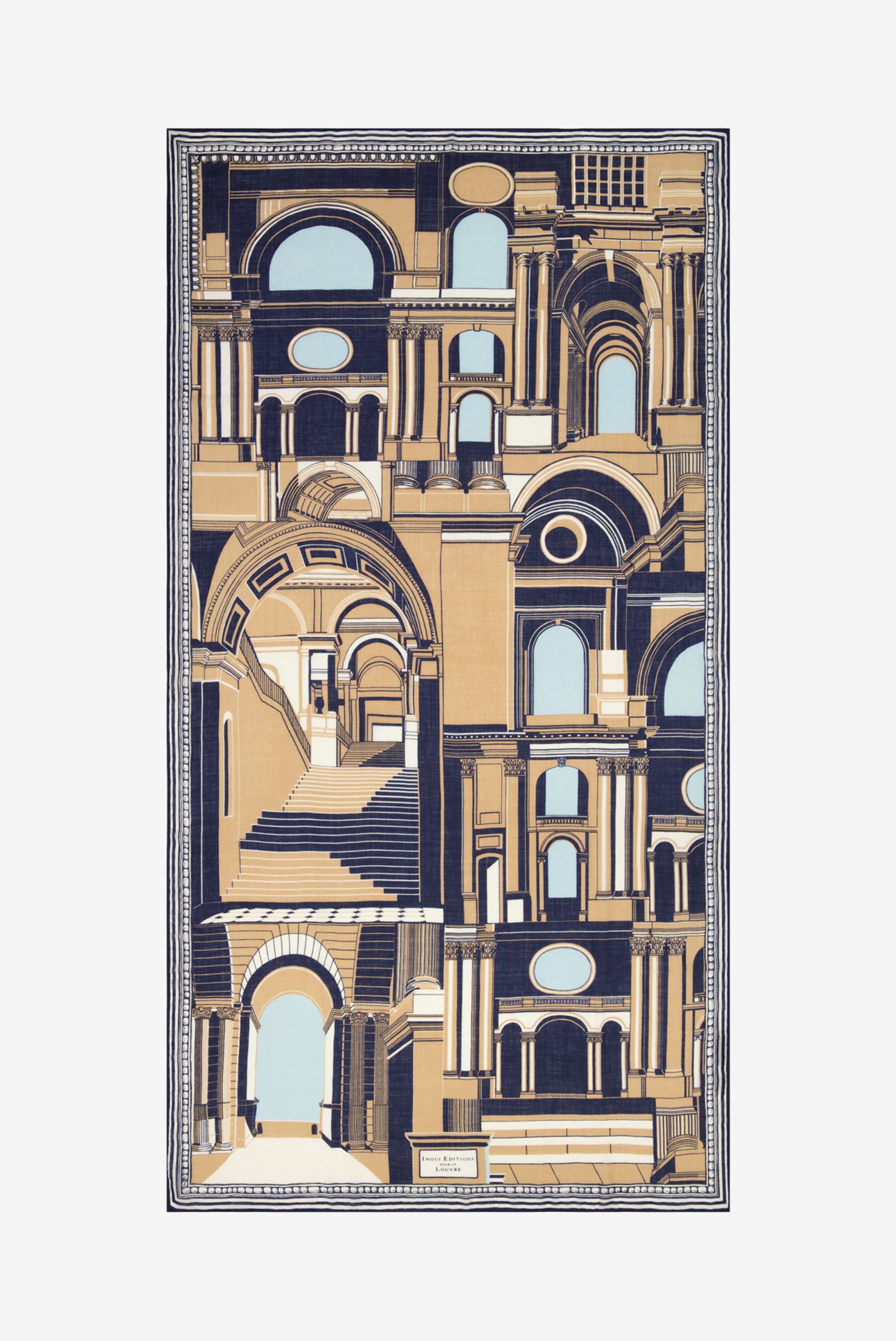 Scarf 100 - Architecture - Navy