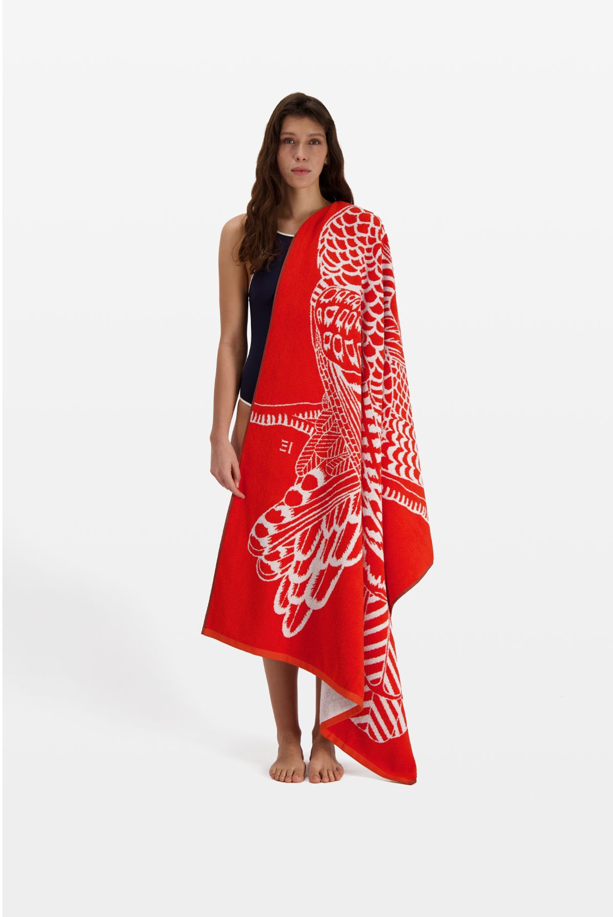 Beach Towel - Toucan - Orange