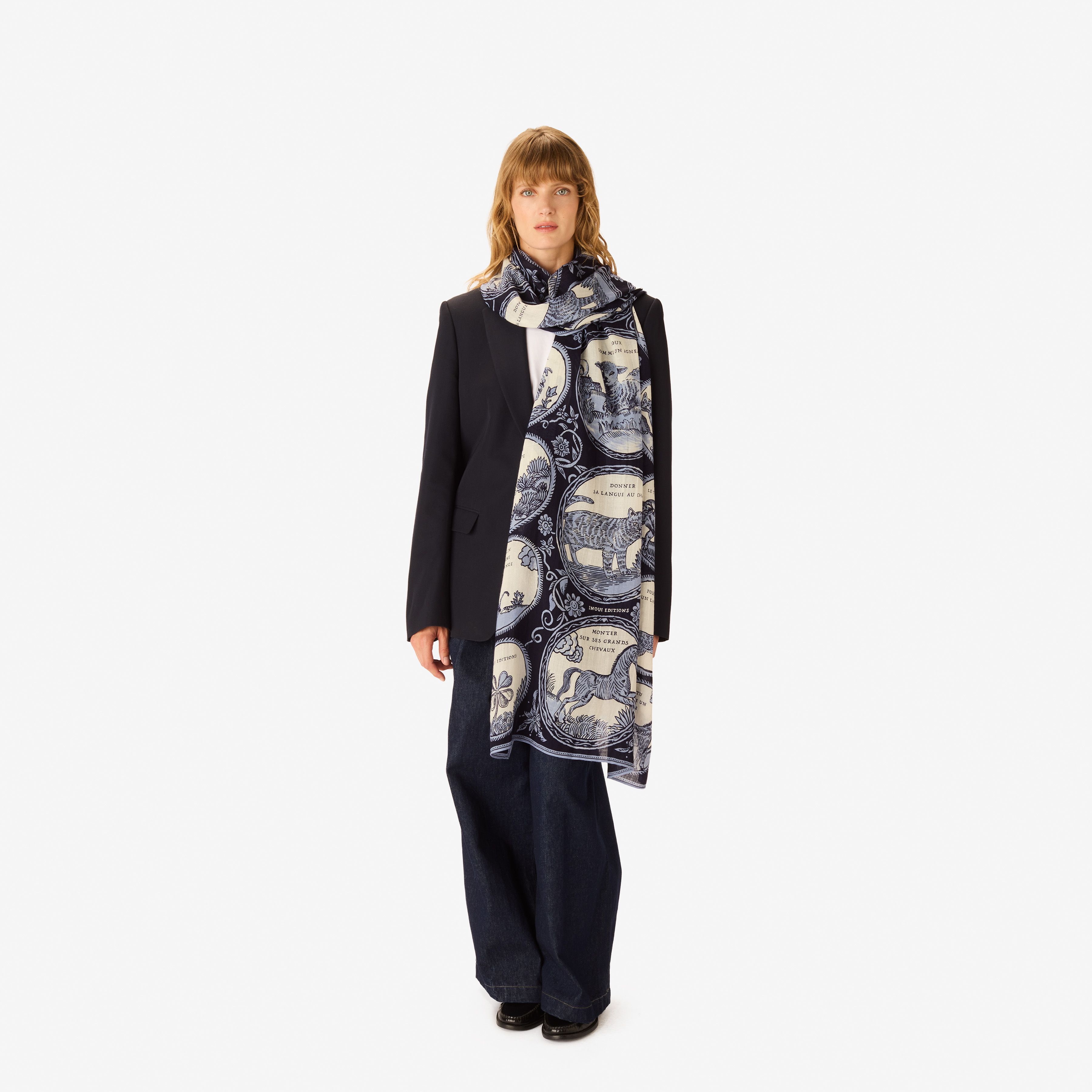 Scarf 70 - Chance Inoui - Navy