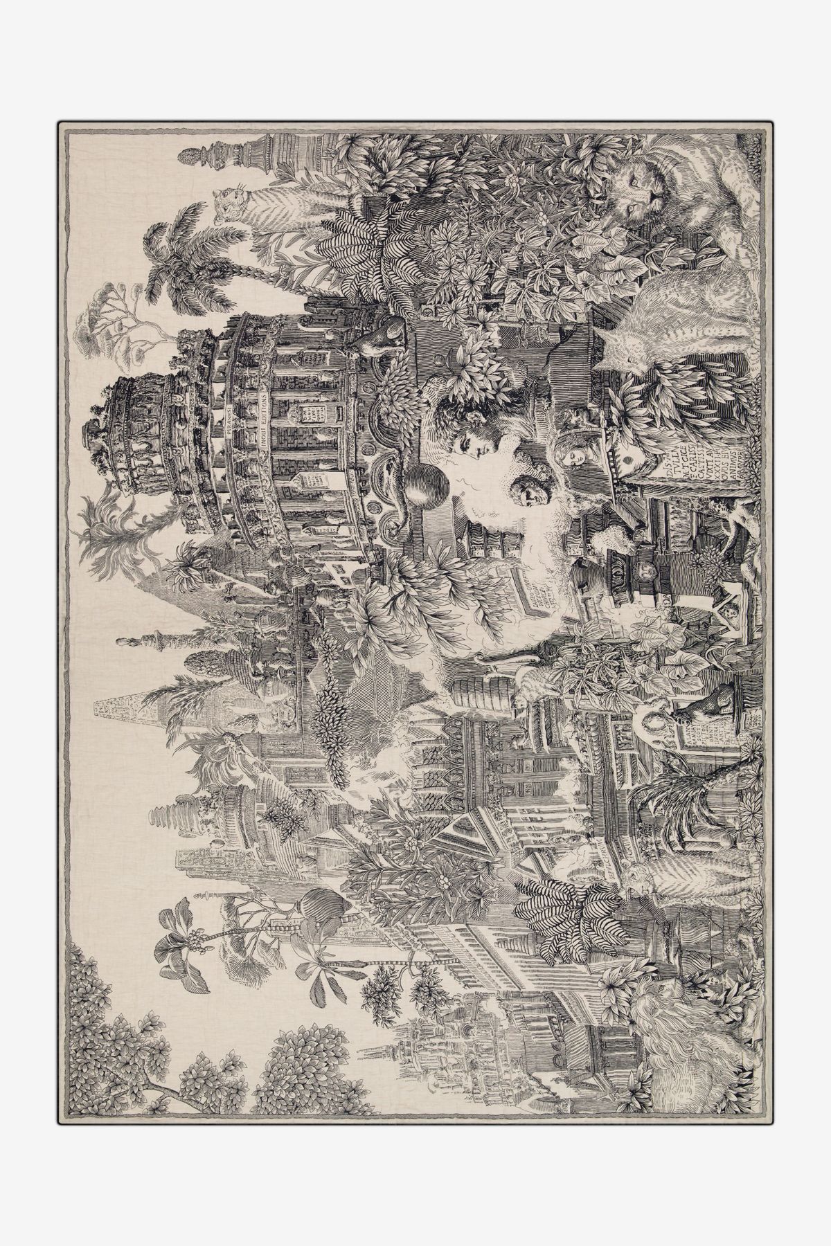 Quilted Cover 140 - Piranesi - Black